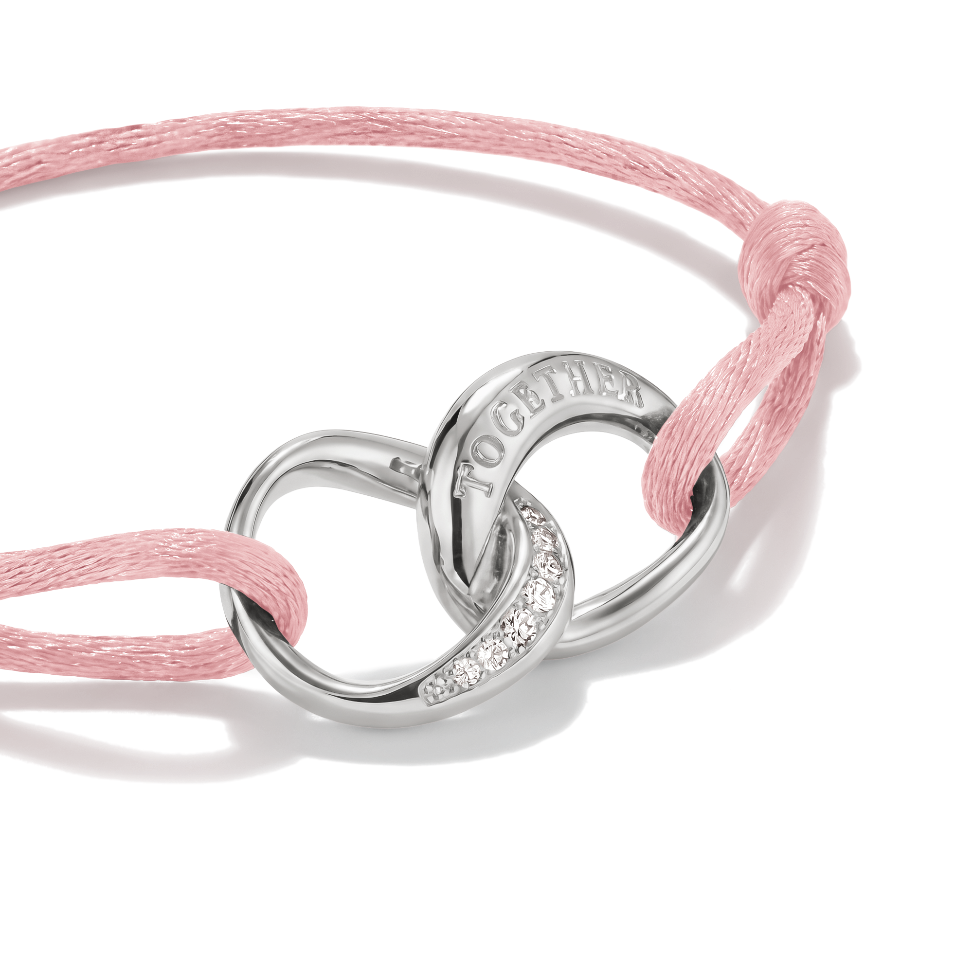 THOMAS SABO Armband »Together Textilarmband« mit Zirkonia (synth.)