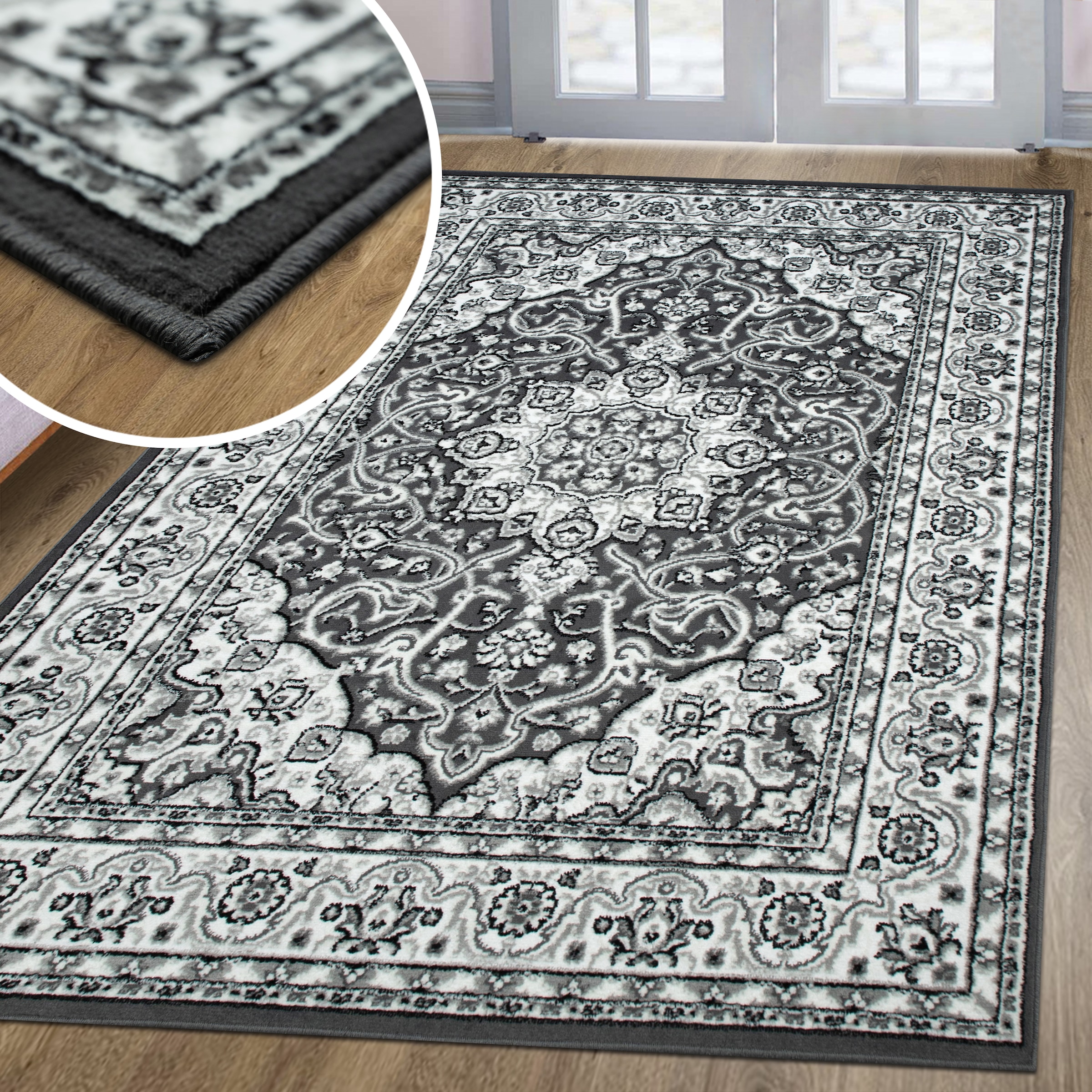 my home Teppich »Miane, Orient-Design, kurzflor«, rechteckig, 8 mm Höhe, weiche Haptik, Wohnzimmer, Esszimmer, Schlafzimmer