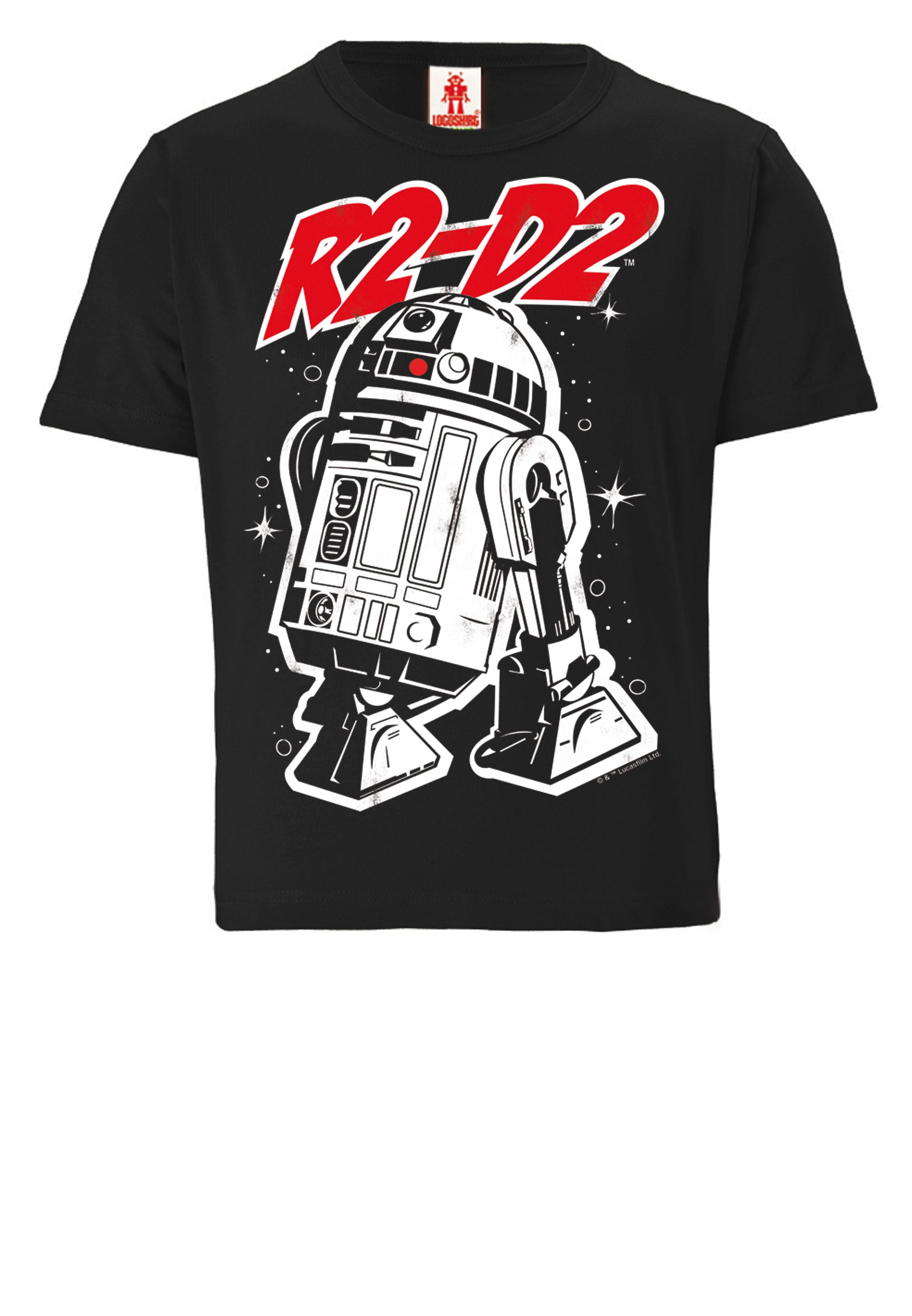 LOGOSHIRT T-Shirt »Star Wars – R2-D2«, mit lizenziertem Originaldesign ▷  für | BAUR