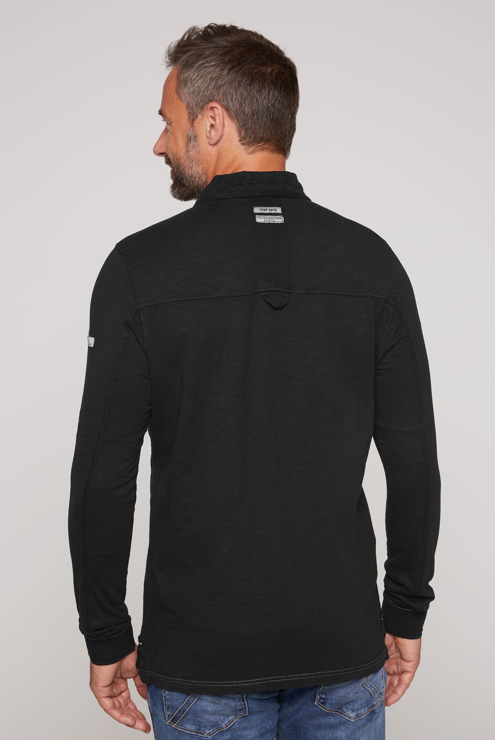 CAMP DAVID Poloshirt, mit Ärmelbündchen