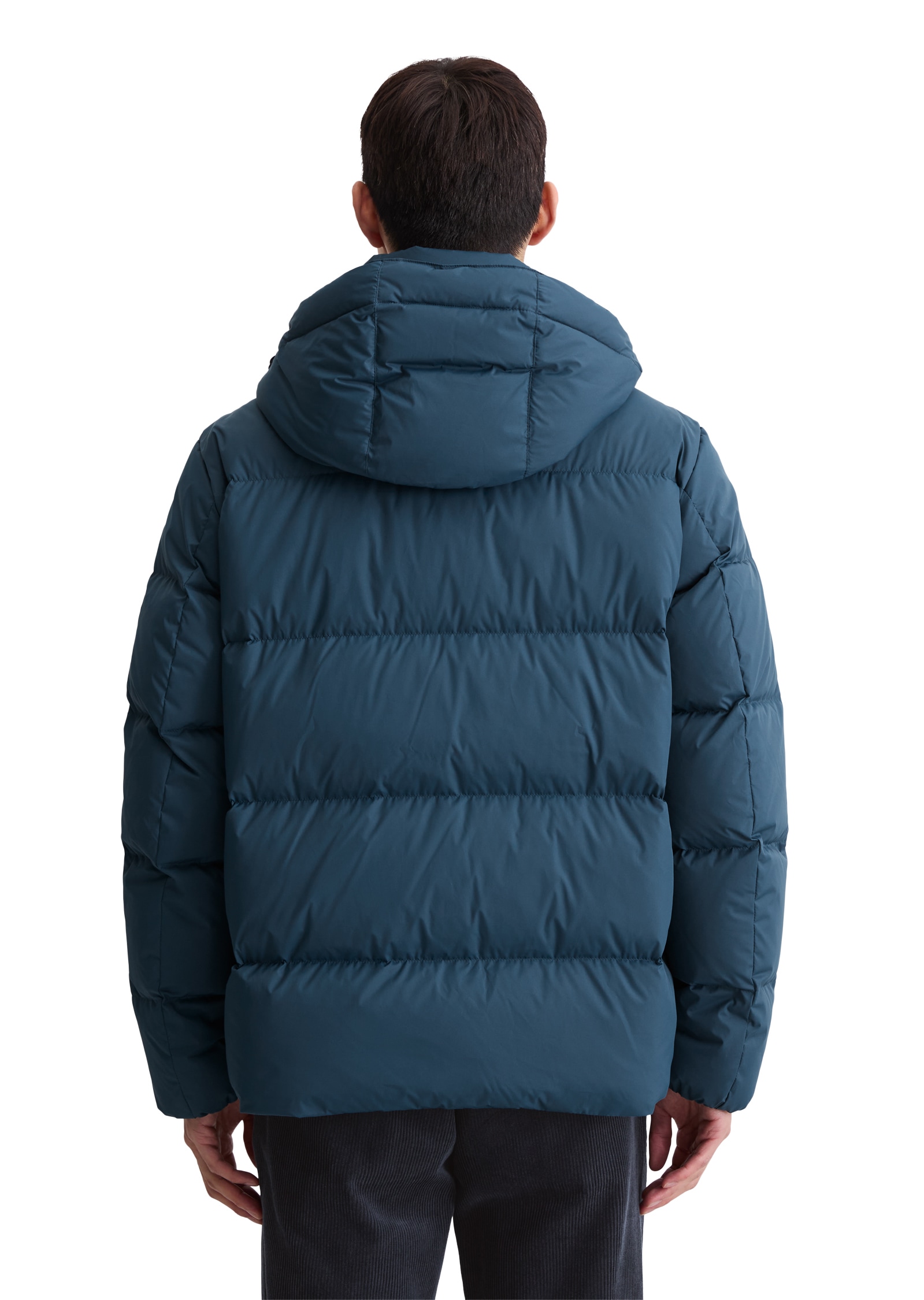 Marc O'Polo Daunenjacke, mit Kapuze, mit 2-Wege-Zipper und abnehmbarer Kapuze