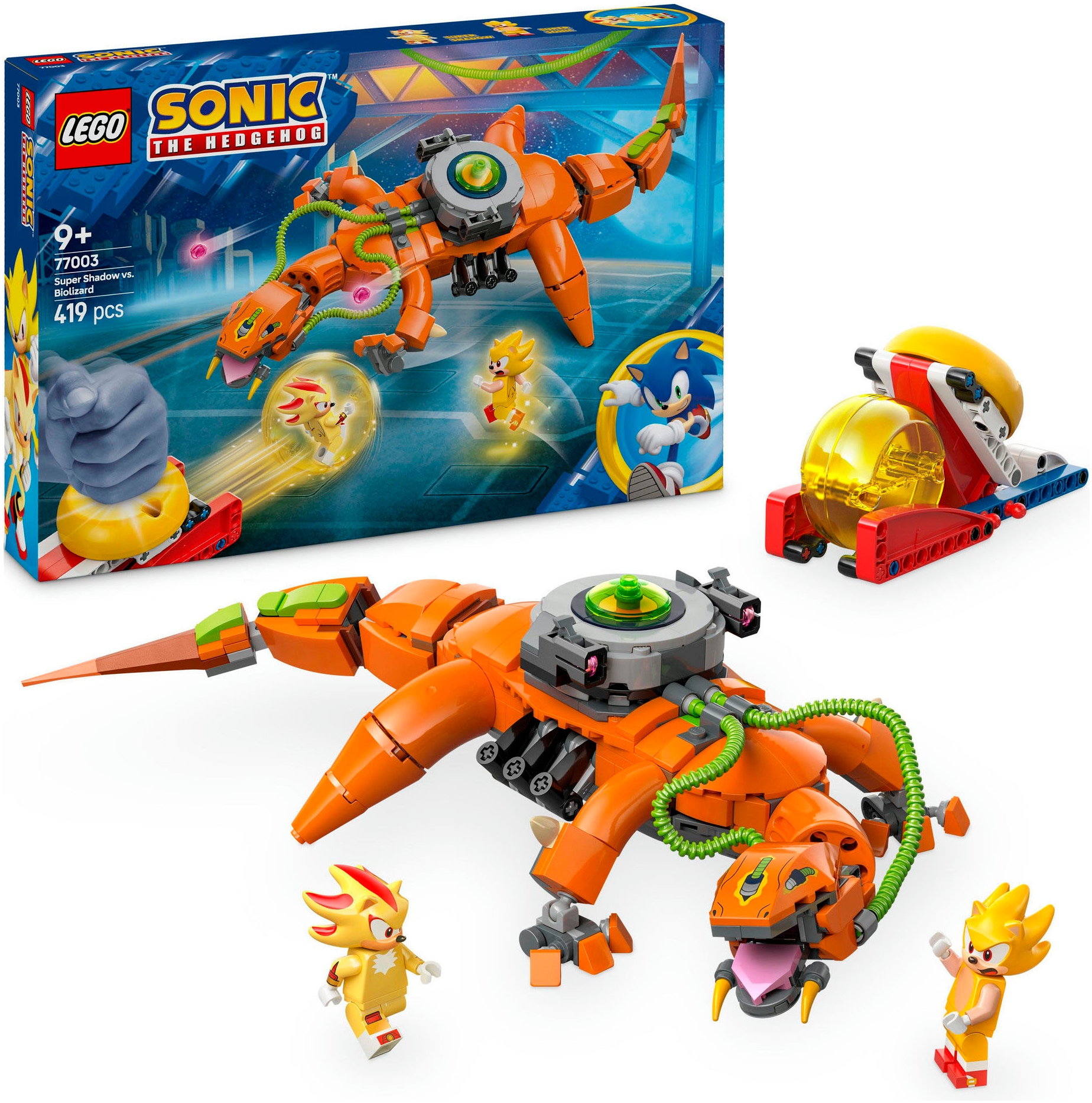 LEGO® Konstruktionsspielsteine »Super Shadow vs. Biolizard (77003), LEGO Sonic«, (419 St.), Made in Europe