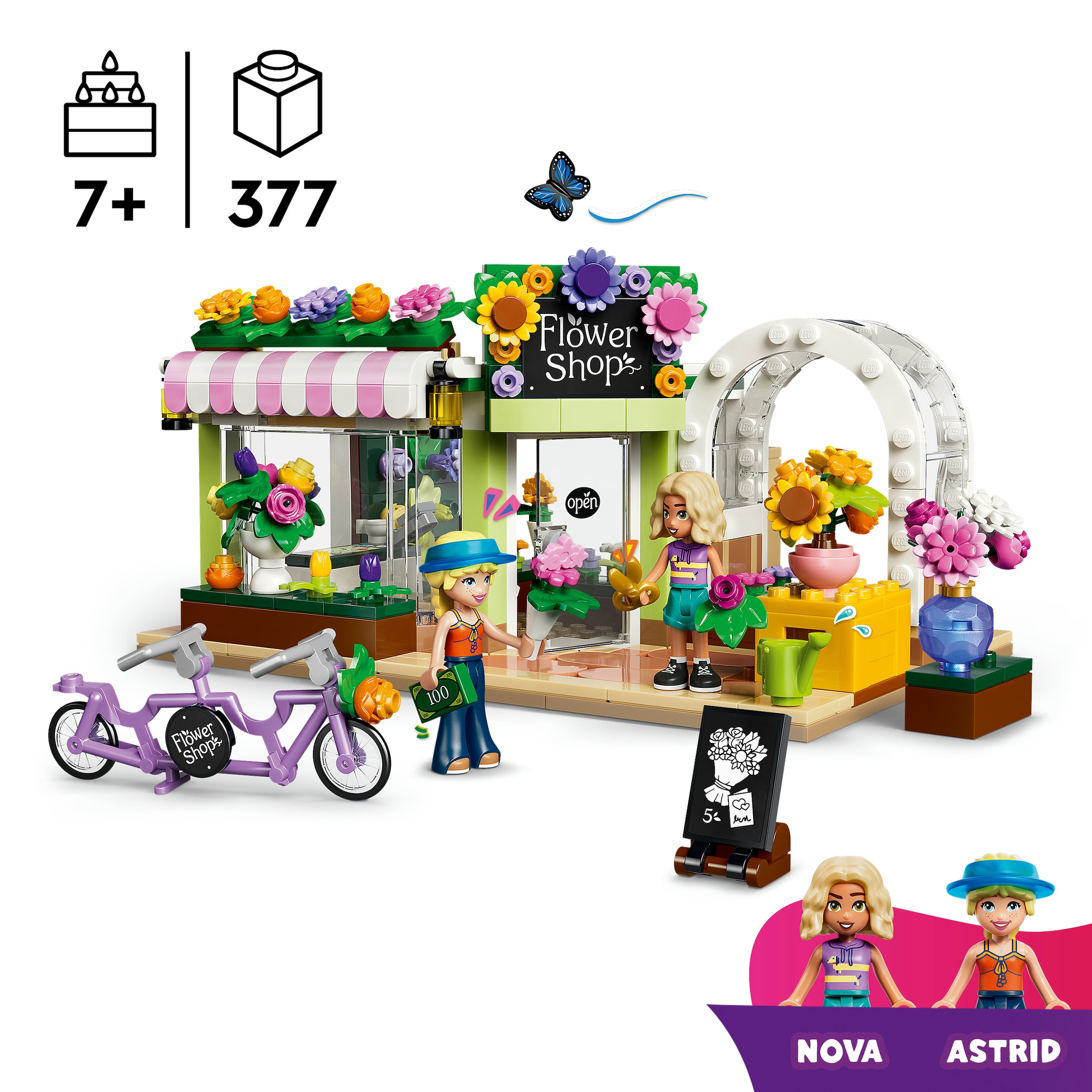 LEGO® Konstruktionsspielsteine »Kreativer Blumenladen (42693), LEGO Friends« Made in Europe
