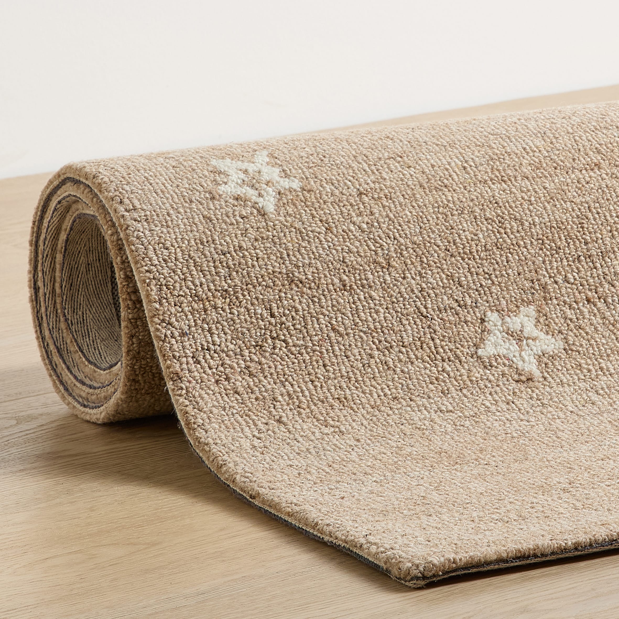 THEKO Kinderteppich »Gaia Kids Sky« rechteckig 10 mm Höhe getuftet, reine Schurwolle, Motiv Mond & Sterne, Kinderzimmer