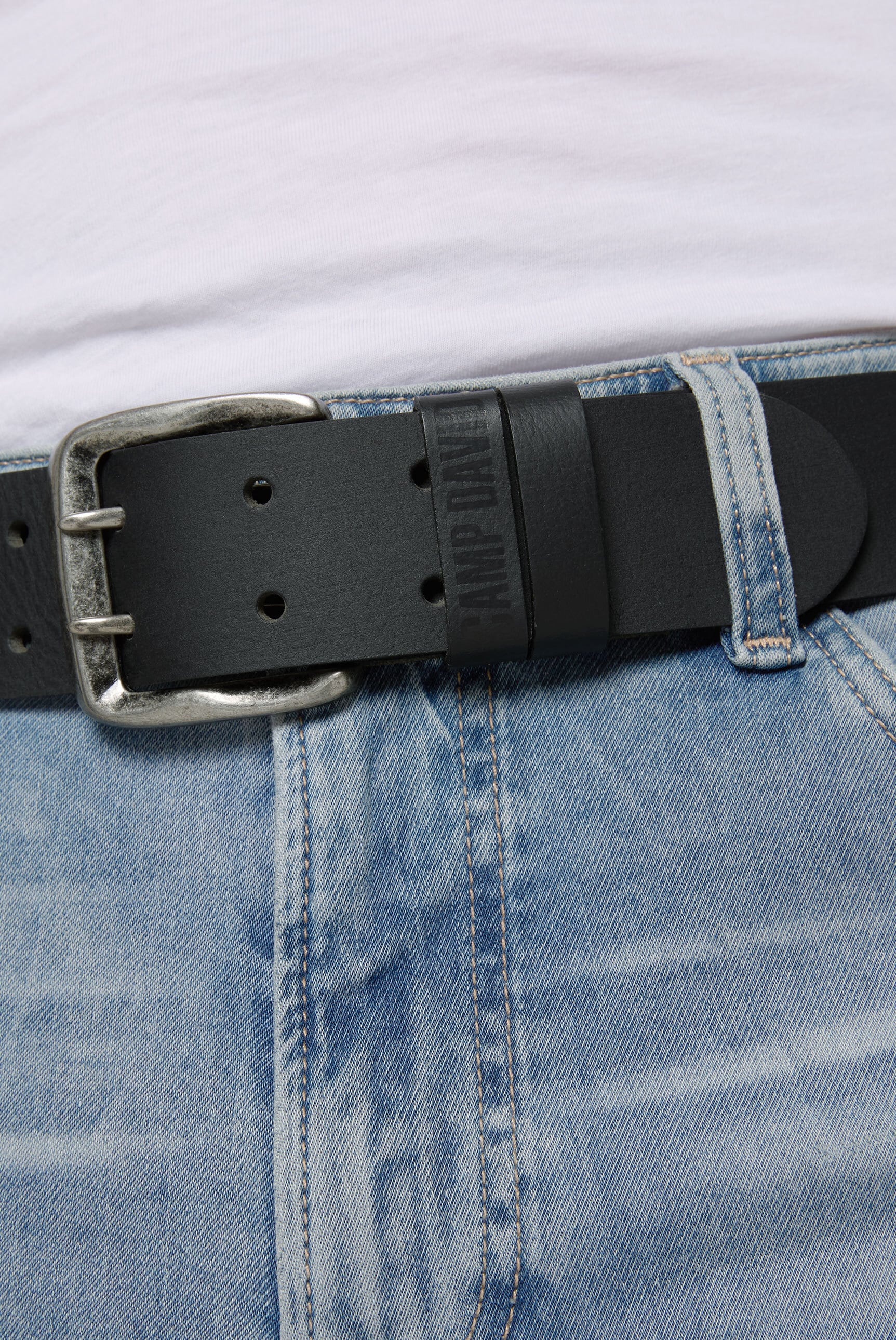 Thumbnail - CAMP DAVID Ledergürtel mit allergikerfreundlicher Doppeldornschließe