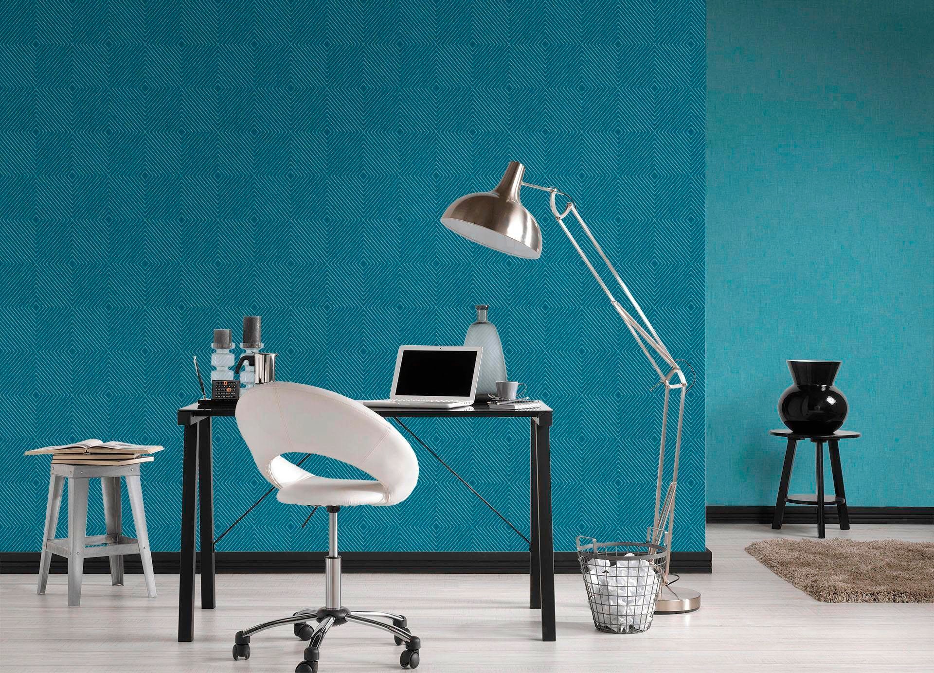 living walls Vliestapete »Metropolitan Stories« einfarbig | uni | unifarben leicht strukturiert Uni Tapete einfarbig Tapeten Wohnzimmer Schlafzimmer Küche modern Büro