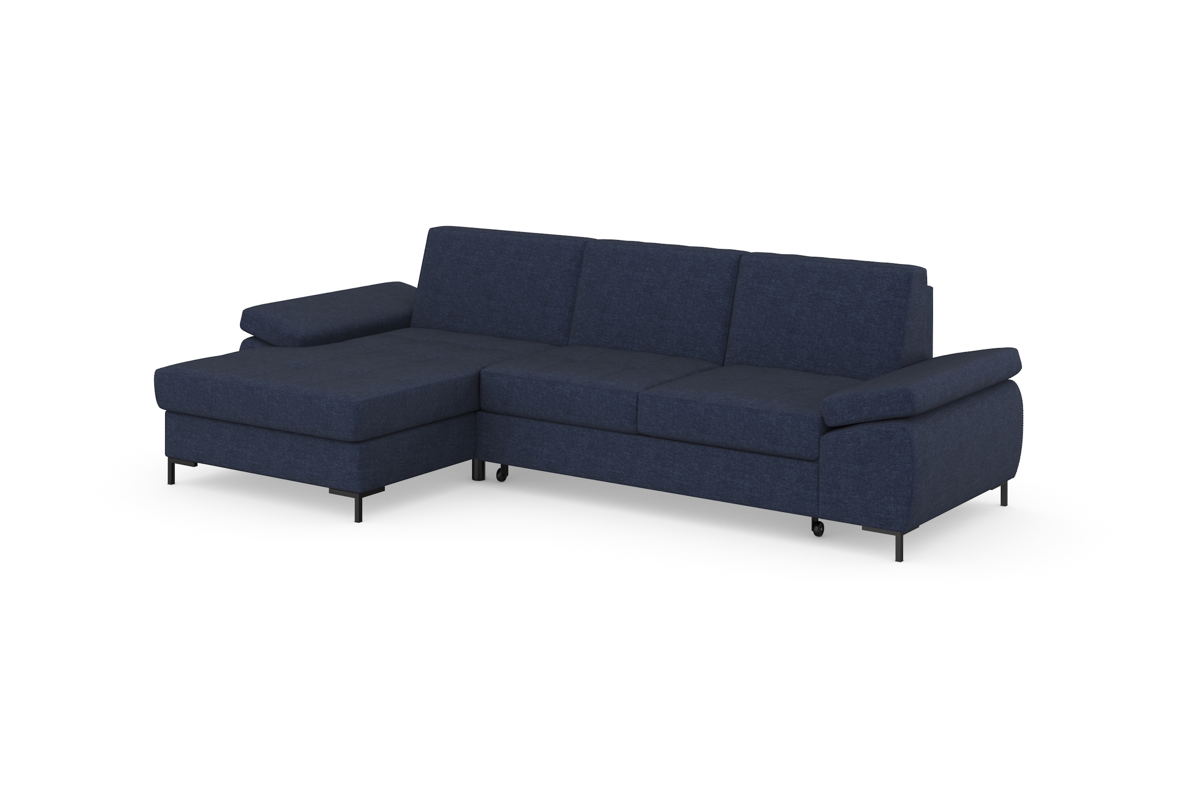 DOMO collection Ecksofa »Capelo L-Form«, mit Armteilverstellung, wahlweise mit Bettfunktion, Federkern