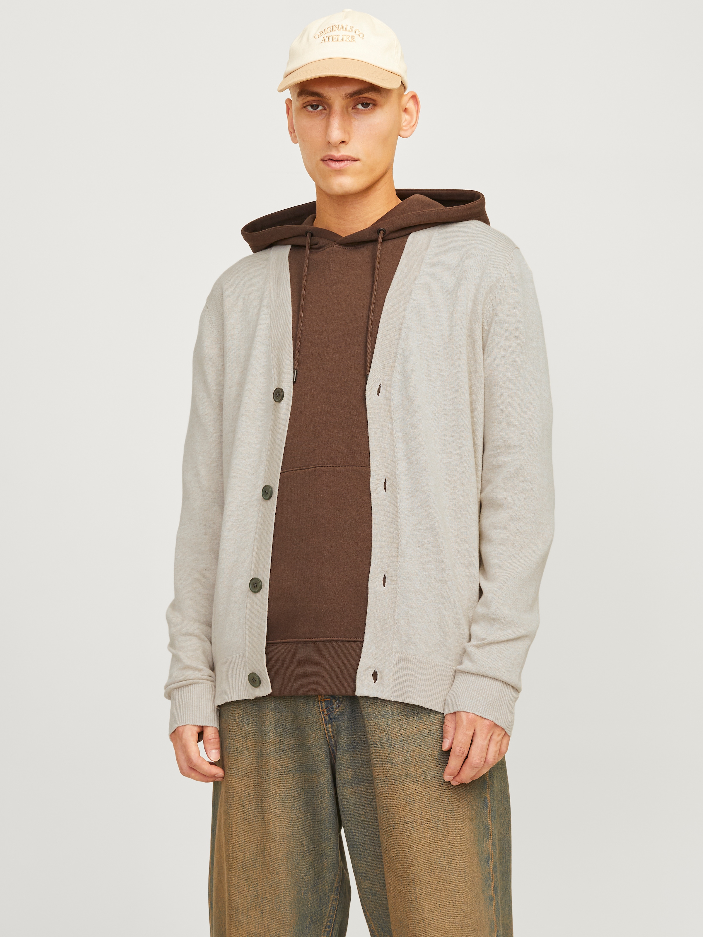 Jack & Jones Strickjacke "JJEEMIL KNIT BUTTON CARDIGAN NOOS"