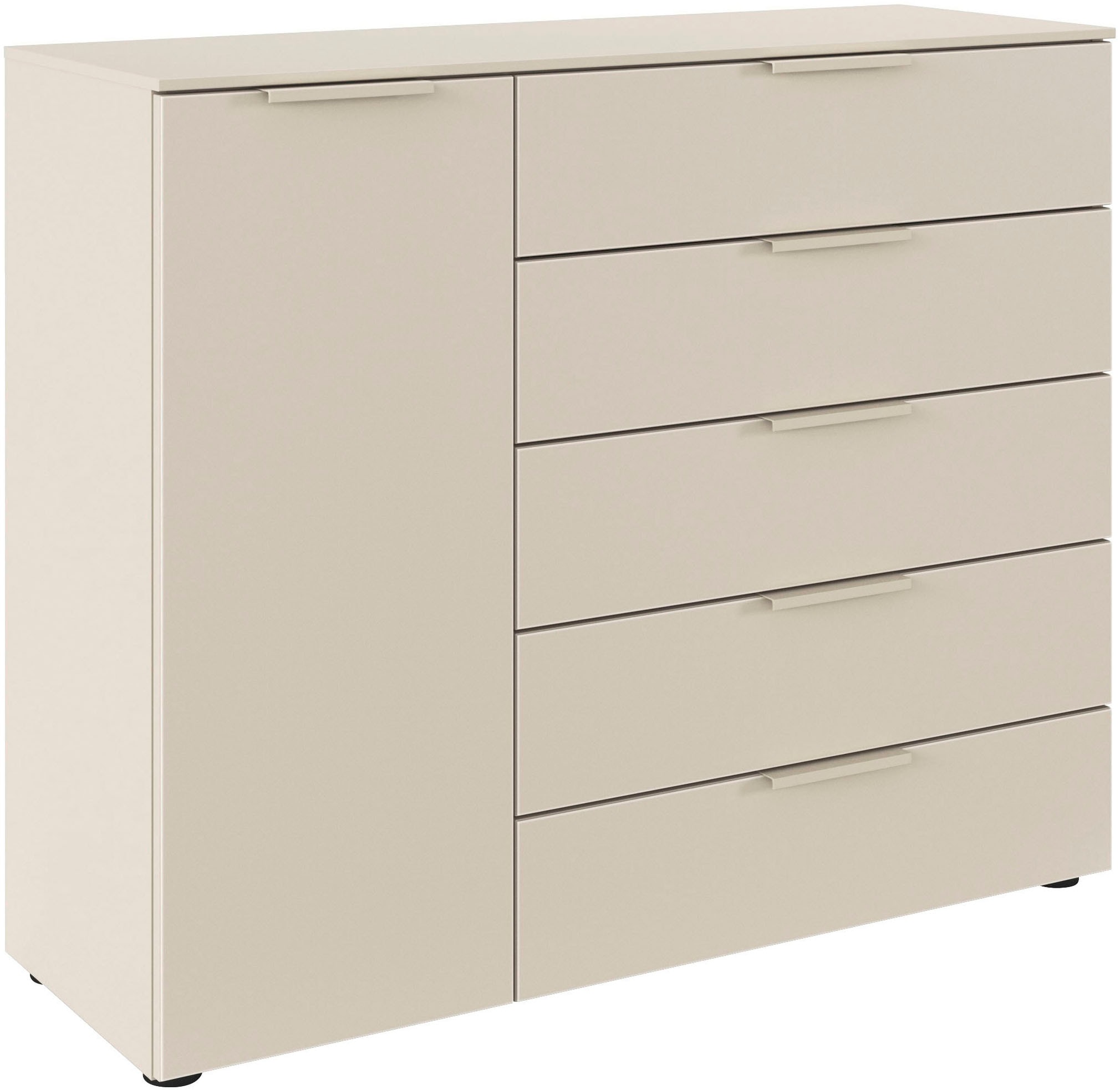 LeGer Home by Lena Gercke Kommode "Kommode Sideboard Schubladen Türenkommode SERINA eleganter Eyecatcher" inkl. SOFT-CLOSE-FUNKTION, mit 5 Schubkästen und 1 Tür sowie Metallgriffen MADE IN GERMANY