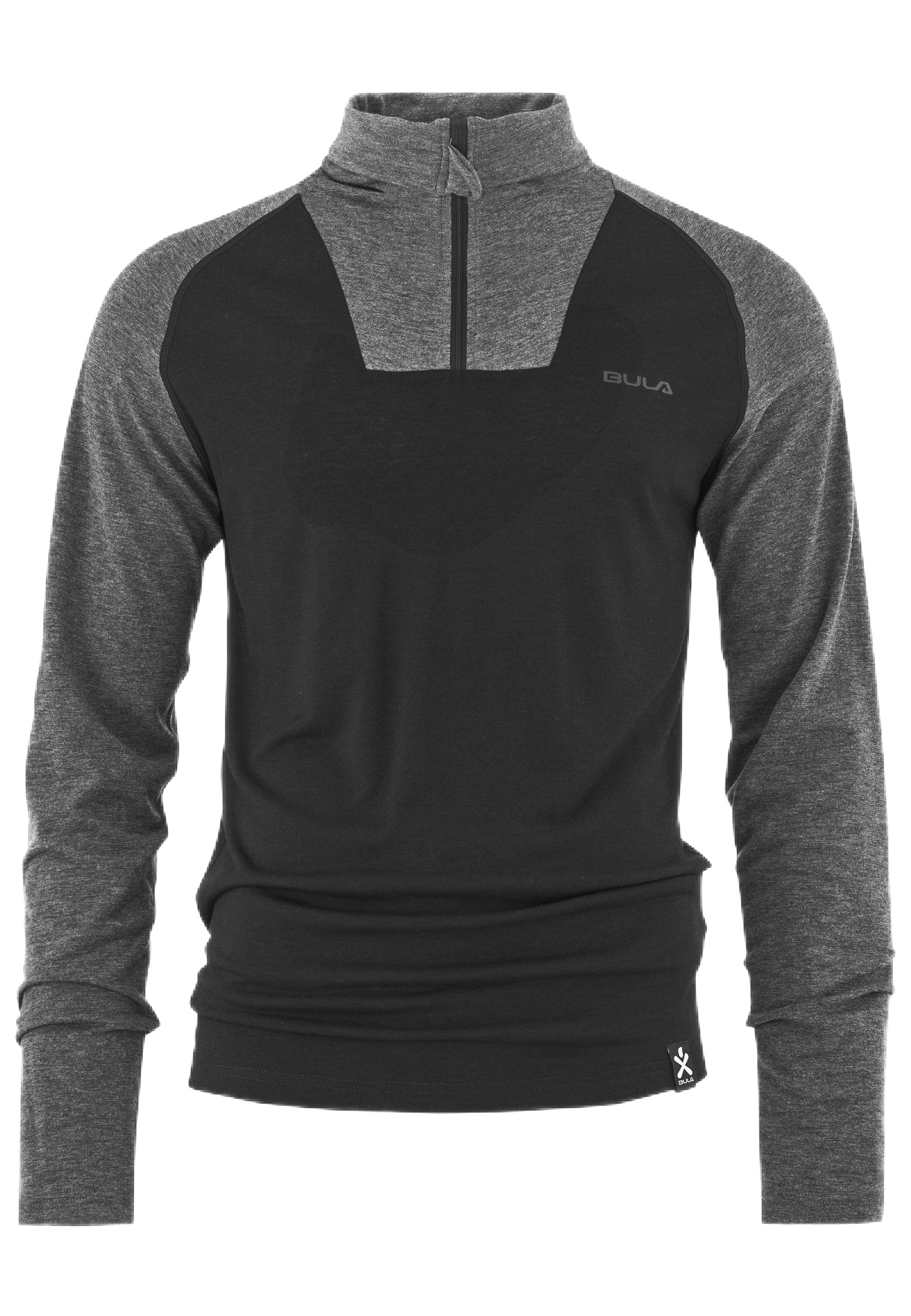 BULA Fleeceshirt, mit verstellbarem Stehkragen