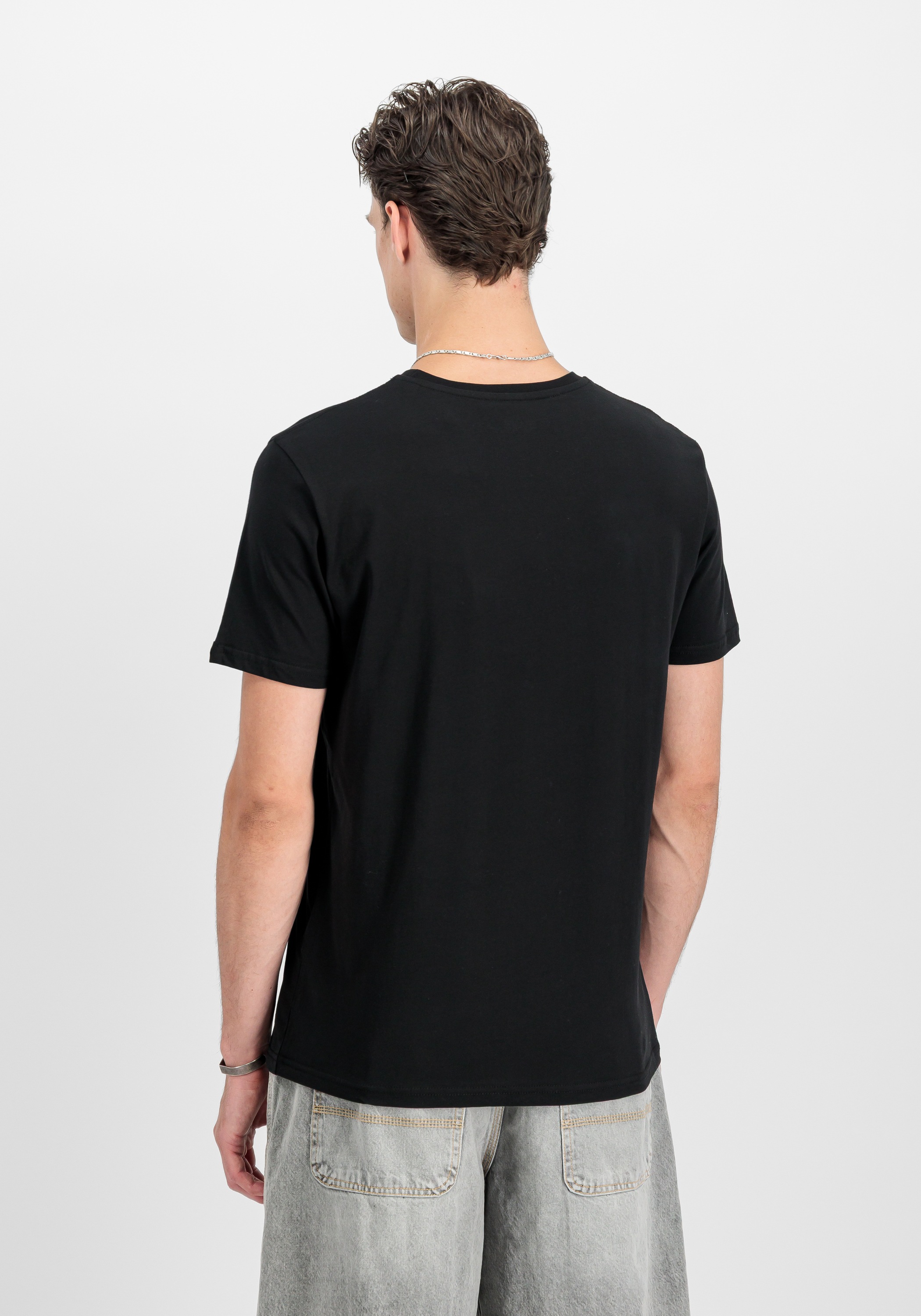 Alpha Industries T-Shirt »Alpha Industries Men - T-Shirts Basic T-Shirt BL Foil Print«