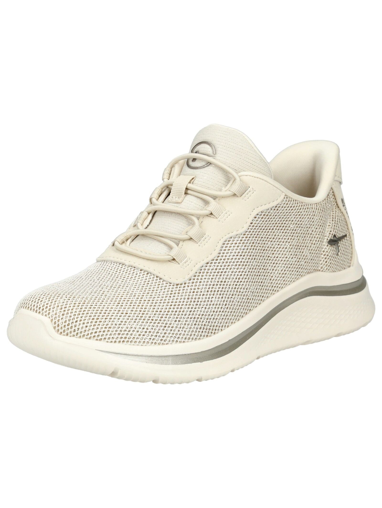 TAMARIS Damen Sneaker "Tamaris Sneaker Textil", Gr. 39ivory, Textil, Schuhe