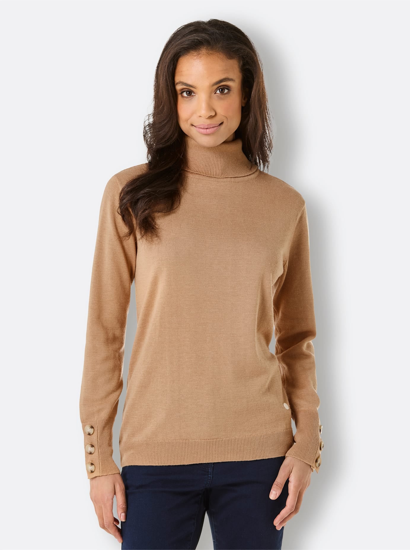CREATION L PREMIUM Rollkragenpullover »Merino-Lyocell-Pullover«