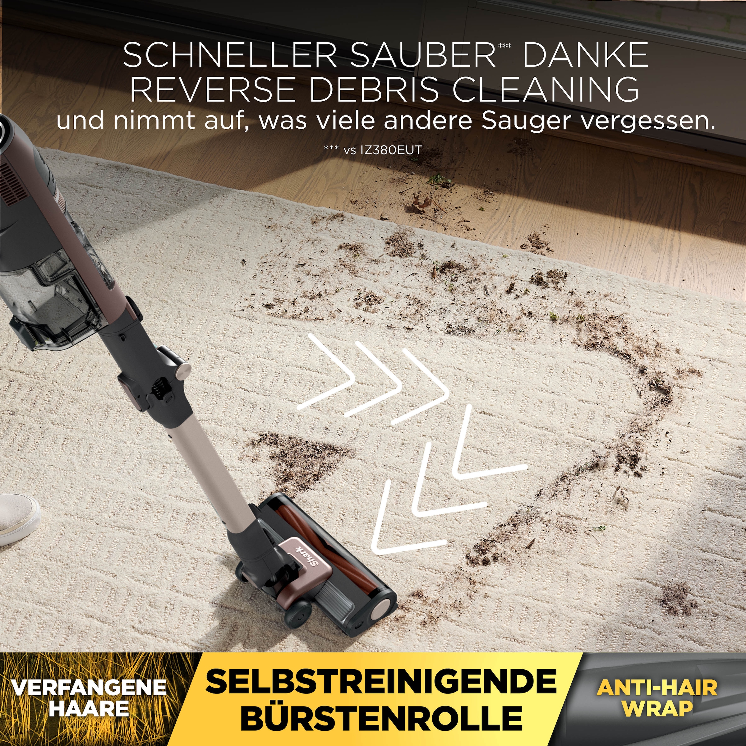 Shark Staubsauger-Akku »Shark PowerDetect Speed Luxe Collection Clean & Empty« 3.750 mAh 18,0 4 POWERDETECT-TECHNOLOGIEN, Selbstentleerende Ladestation: