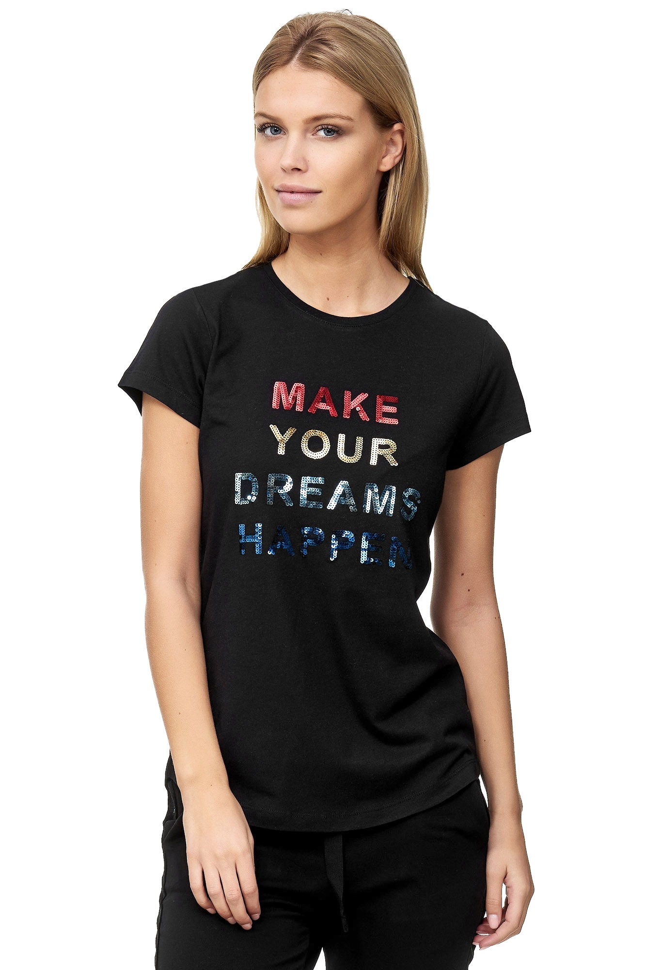 Decay T-Shirt, mit Paillettenschriftzug 3027520