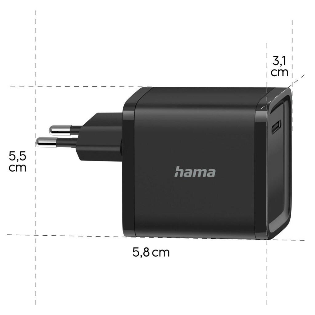 Hama Notebook-Netzteil »Universal-USB-C-Notebook-Netzteil, Power Delivery (PD) 5-20V/45W«