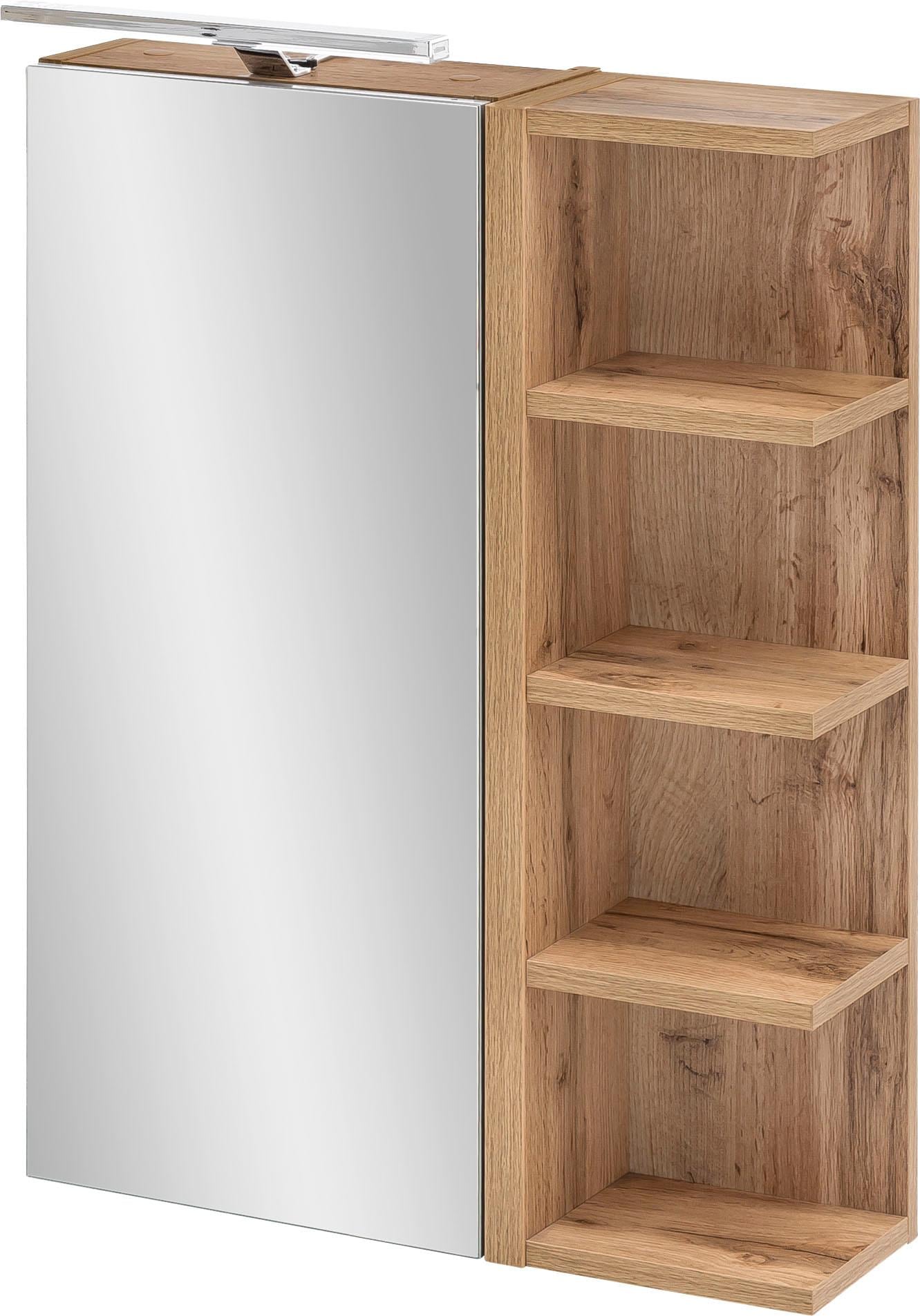 Schildmeyer Spiegelschrank, Breite 50 cm, 1-türig, LED-Beleuchtung,  Schalter-/Steckdosenbox | BAUR