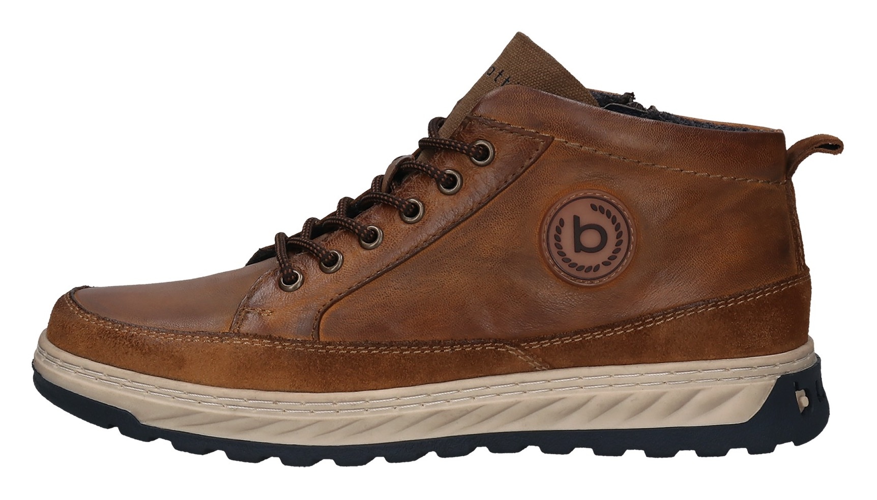 bugatti Schnürboots, High Top Sneaker, Stiefelette mit Innenreißverschluss
