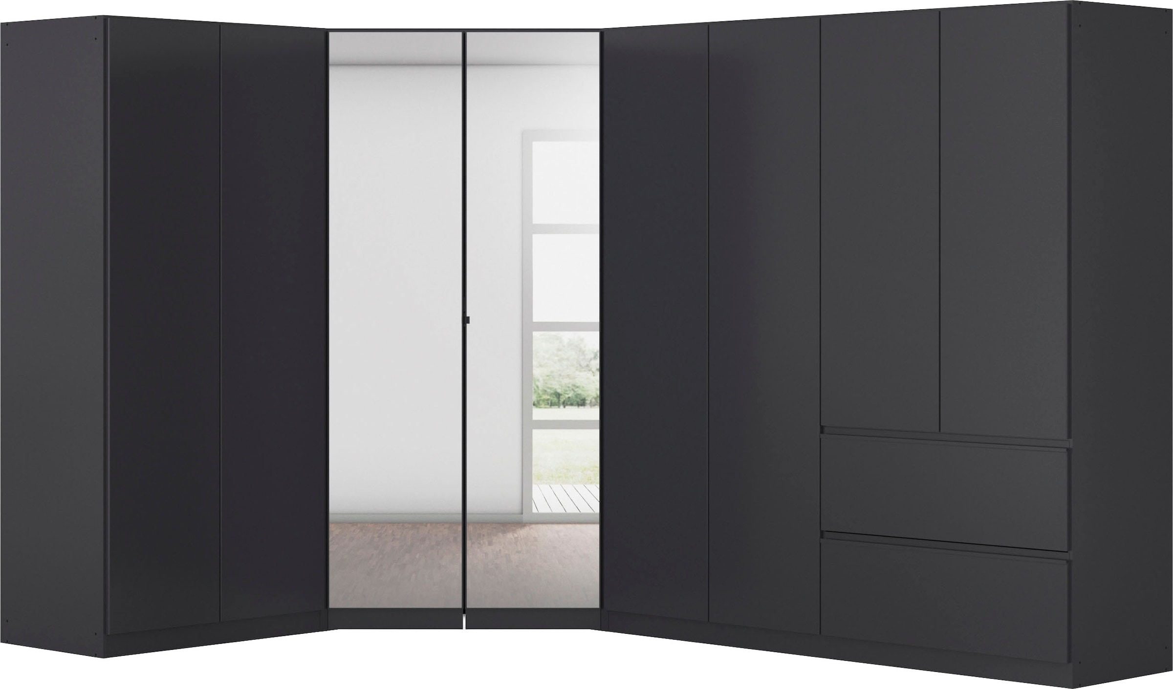 rauch Schrank-Set "Kleiderschrank Schrank Garderobe Wäscheschrank COSTA Größe 208x298 cm" Set, in 3 Ausstattungen BASIC/CLASSIC/PREMIUM, 3 Stk. tlg.