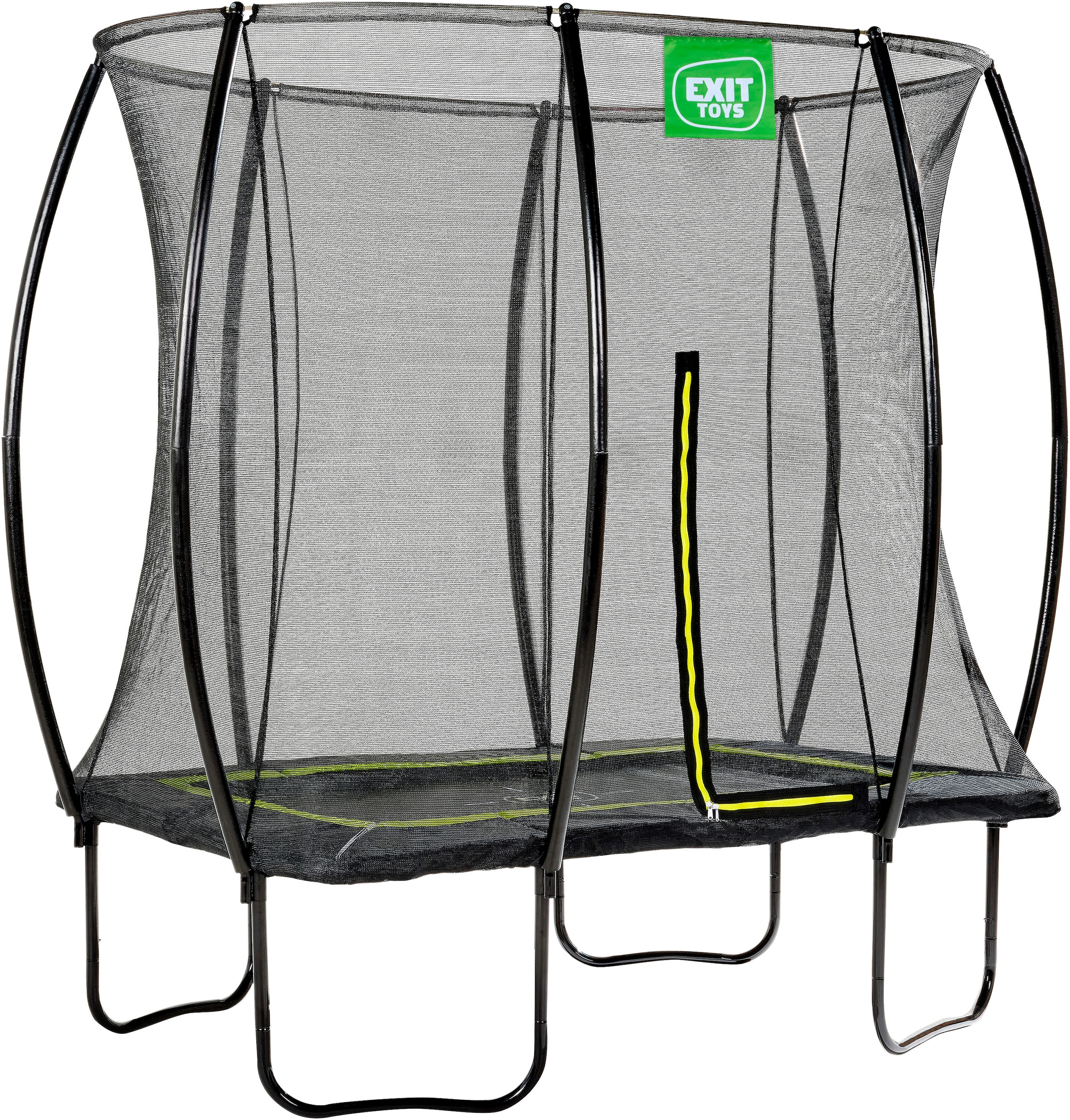 EXIT Gartentrampolin »Silhouette, schwarz«, mit Sicherheitsnetz