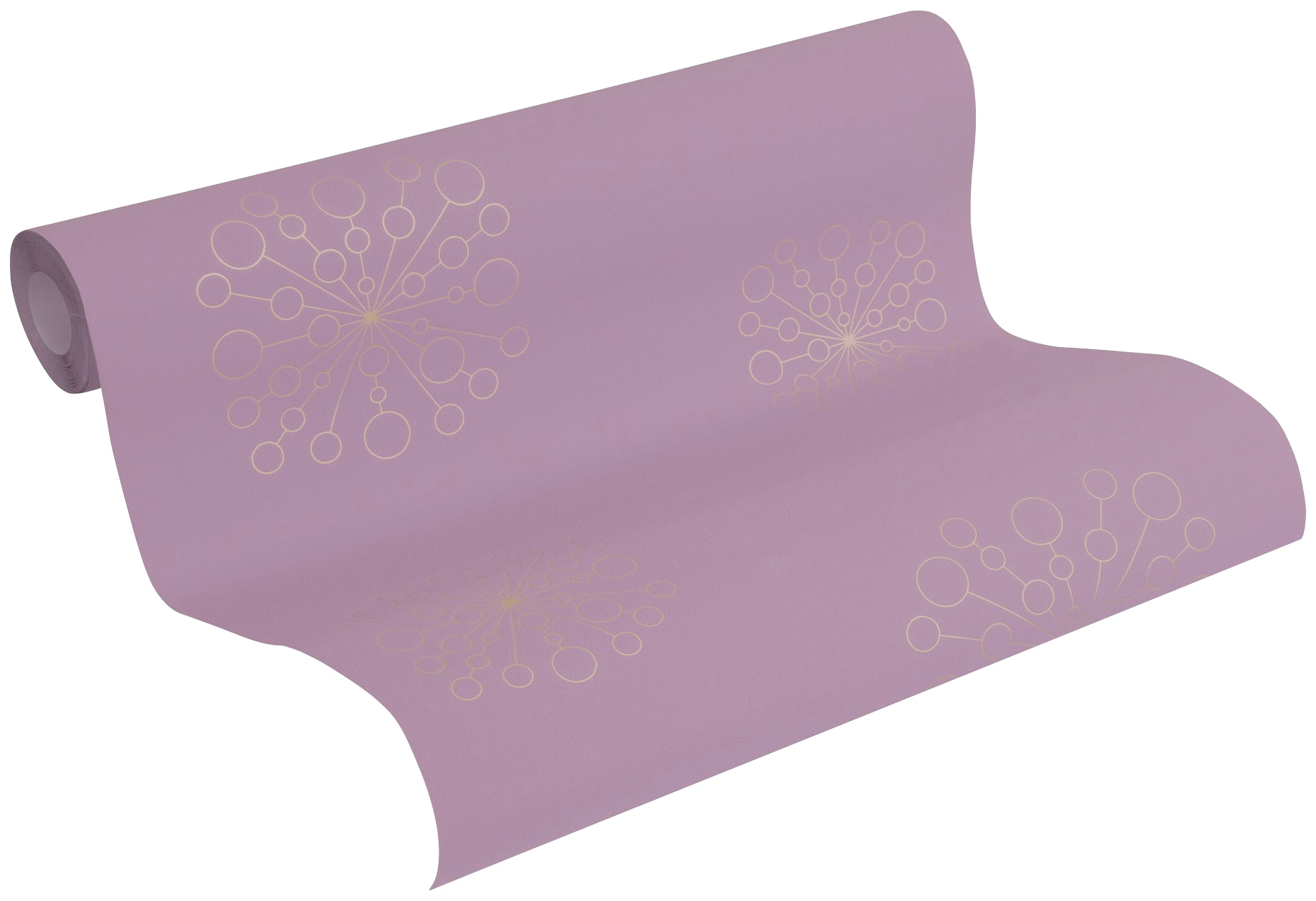 A.S. Création Vliestapete »Trendwall«, grafisch-geometrisch-gemustert, Tapete Geometrisch Tapeten Wohnzimmer Schlafzimmer Küche Violett Flur