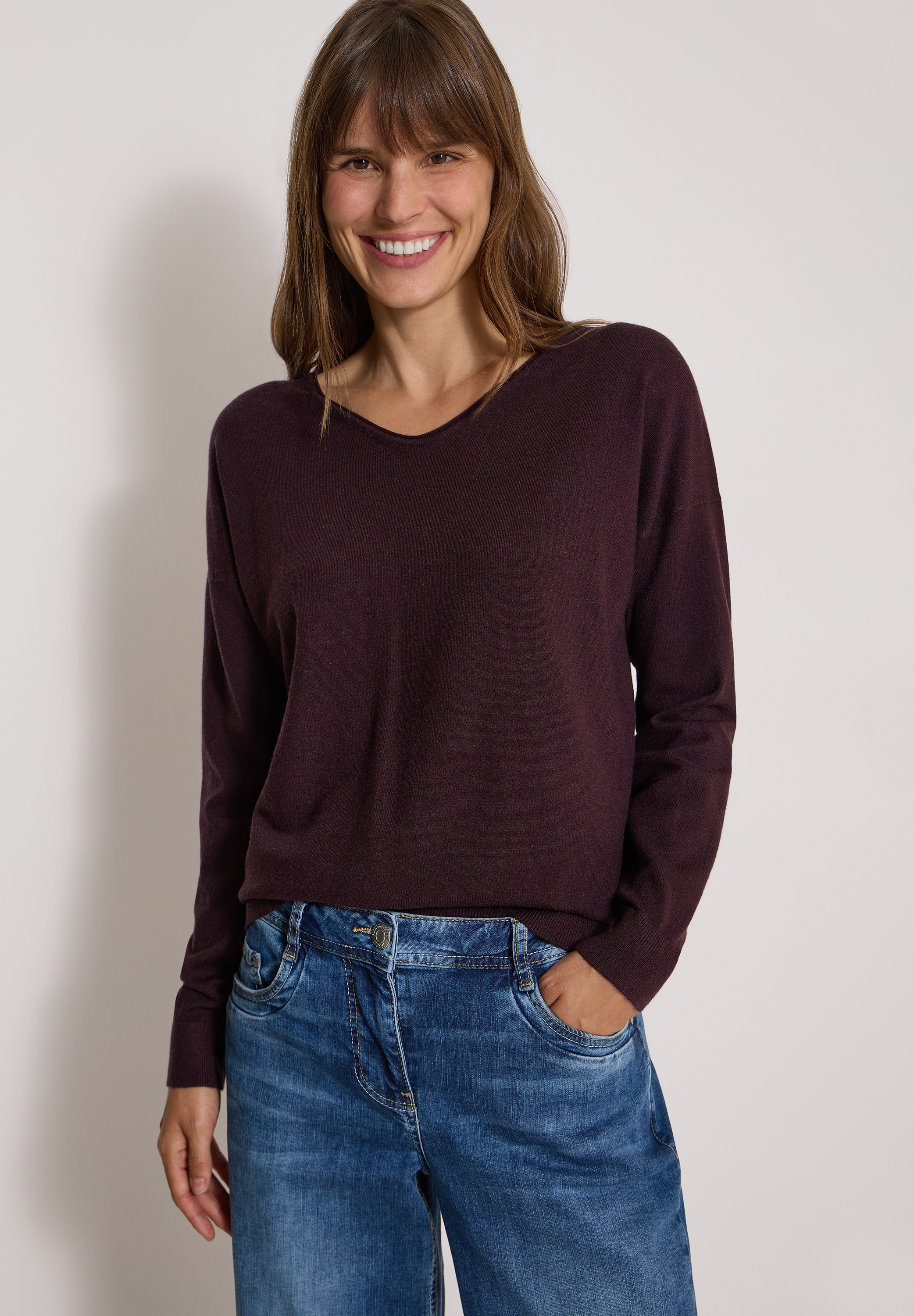 Cecil Strickpullover in Unifarbe