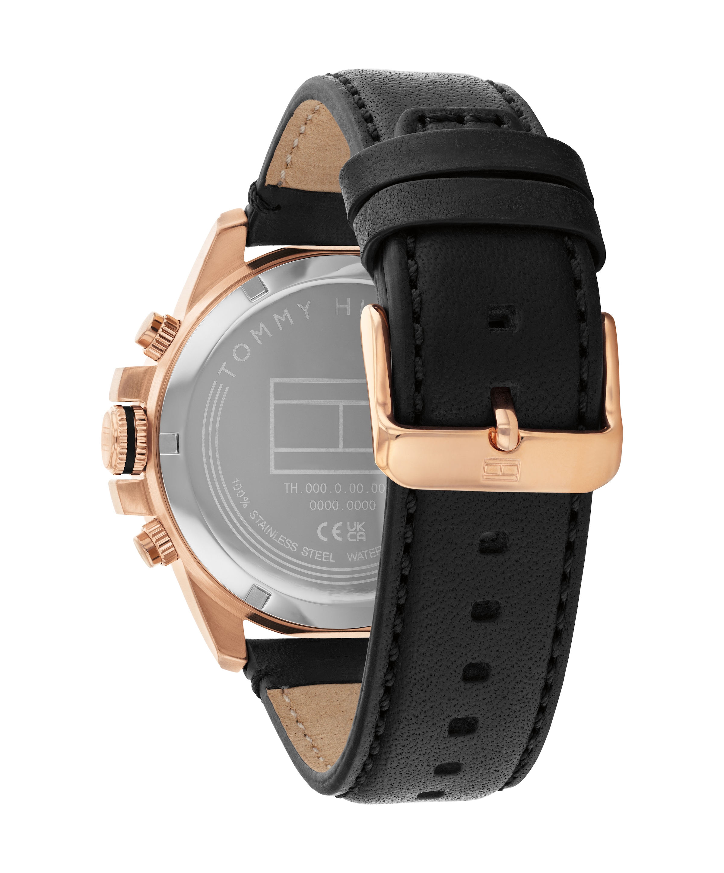 Tommy Hilfiger Multifunktionsuhr »JAMESON« Quarzuhr, Armbanduhr, Herrenuhr, Lederarmband, analog