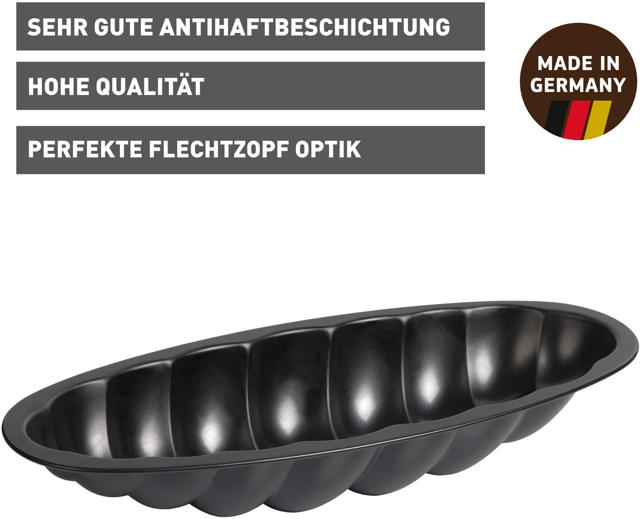 Kaiser Backformen Backform »Kaiser«, (1 St.), 1700 ml, ausgezeichnete Backergebnisse, ausgestellter Griffrand
