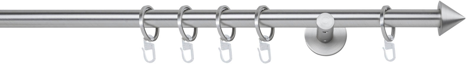 mydeco Gardinenstange »20mm Spitze Wandträger 6,5 cm«, 1 läufig-läufig, Fixmaß