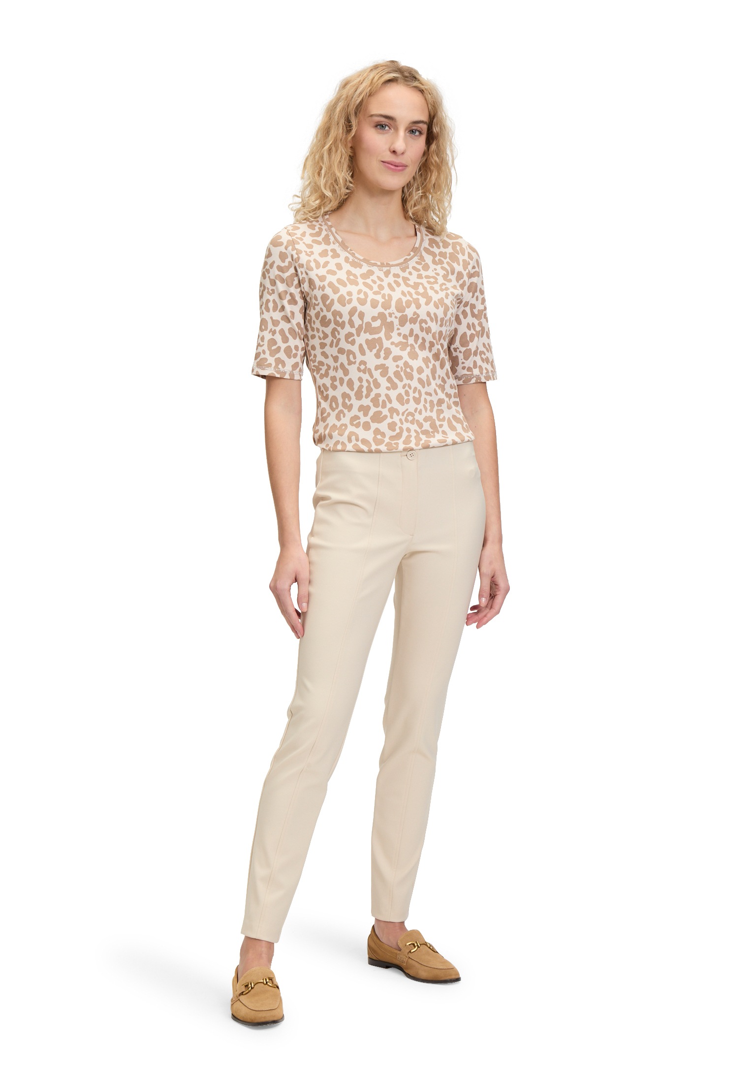 Betty Barclay Kurzarmshirt »Betty Barclay Damen Basic Shirt mit Rippenstruktur«, (1 tlg.), Flatlock