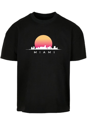 T-Shirt »Merchcode Herren Miami X Ultra Heavy Cotton Box T-Shirt«, (1 tlg.)
