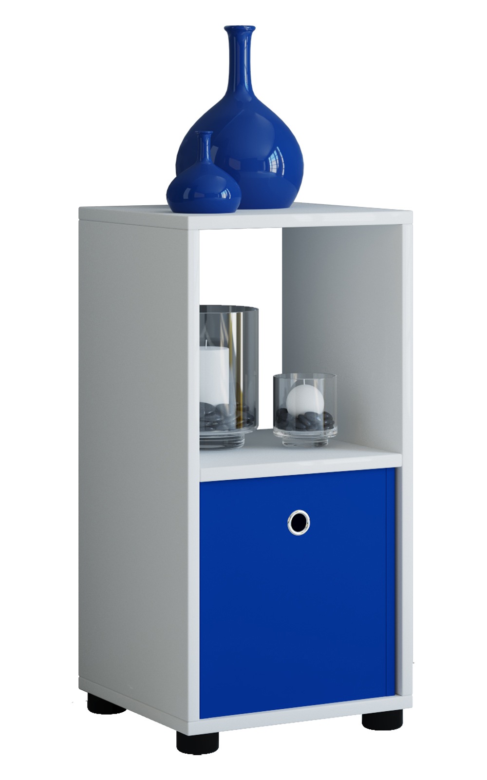 Midischrank VCM, B:31cm T:30cmweiß, Obermaterial: 100% Holz Wood., Badezimmer, Schränke, "Holz Badmöbel Midischrank Badregal Benos-2"