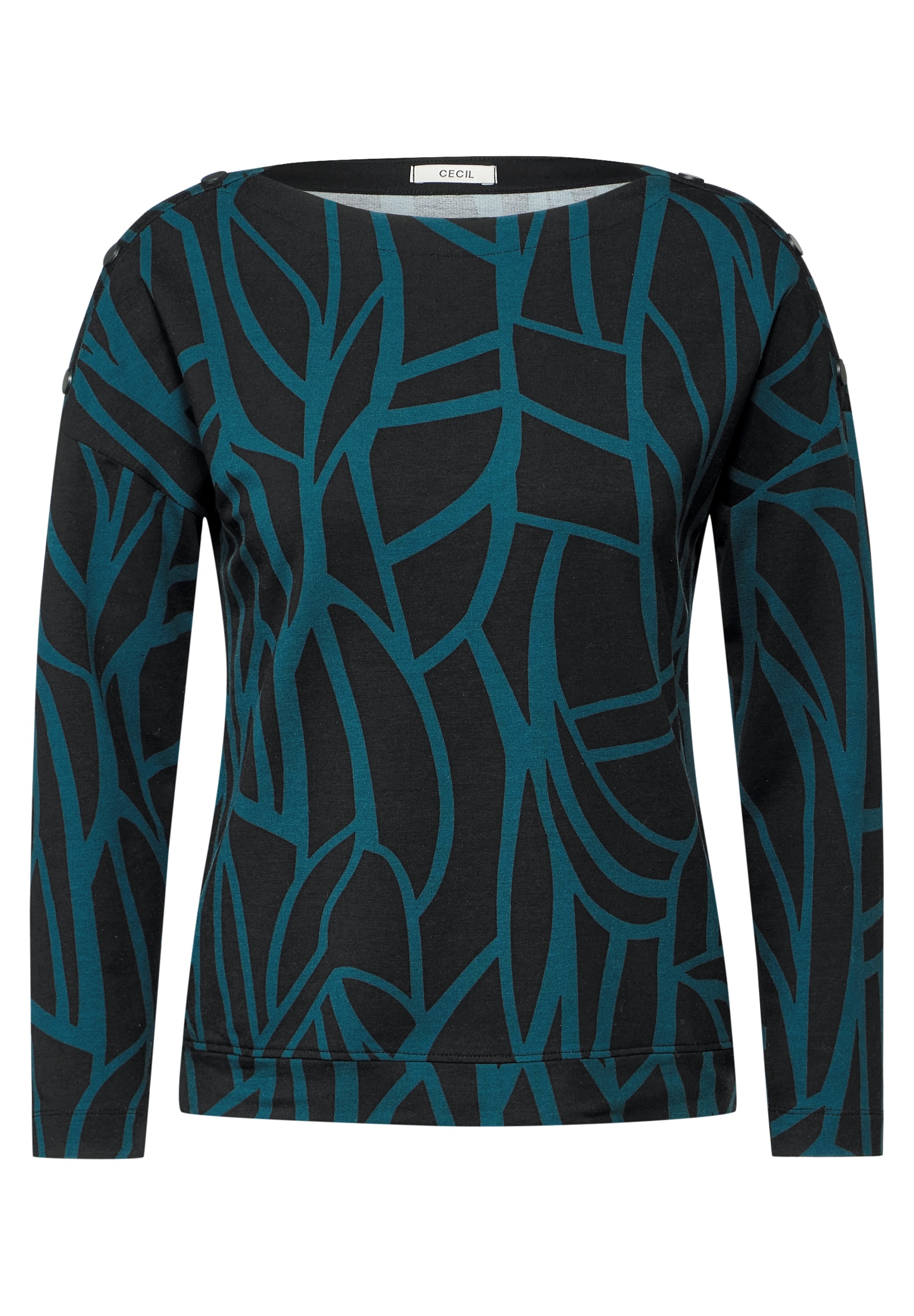 Cecil Langarmshirt, mit grafischem Muster