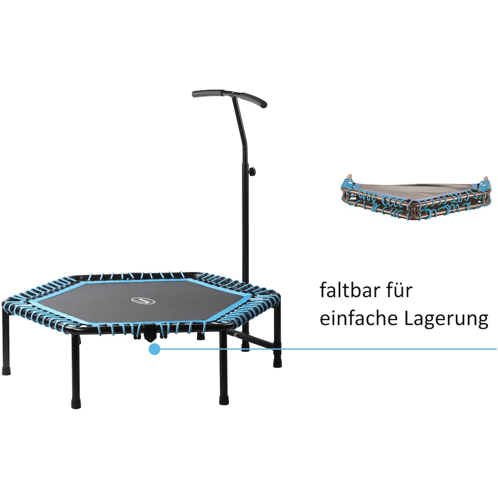 body coach Fitnesstrampolin »body coach Fitness-Trampolin Â»Jump & FitÂ« 6-eckig«, Ø 127 cm