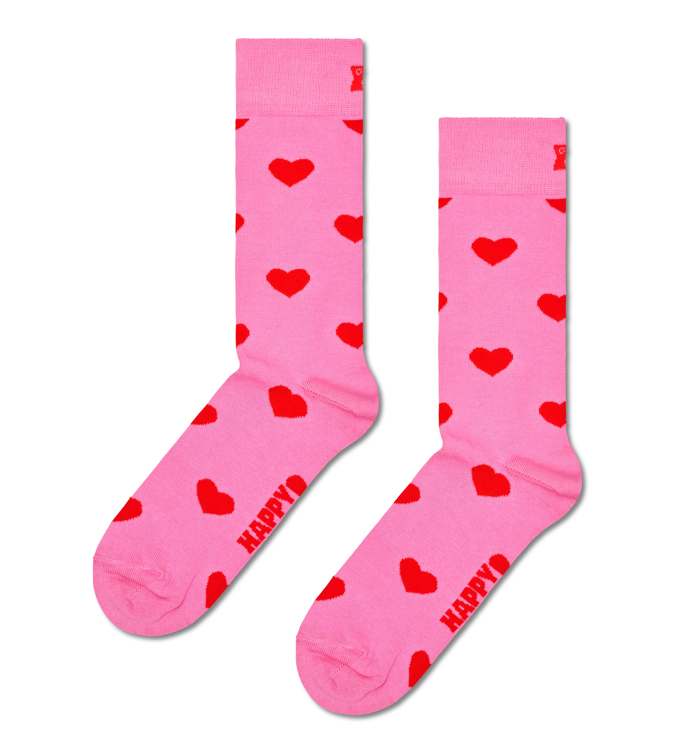 Happy Socks Langsocken, (2er Pack), mit unterschiedlichen Herzchen-Allovermustern