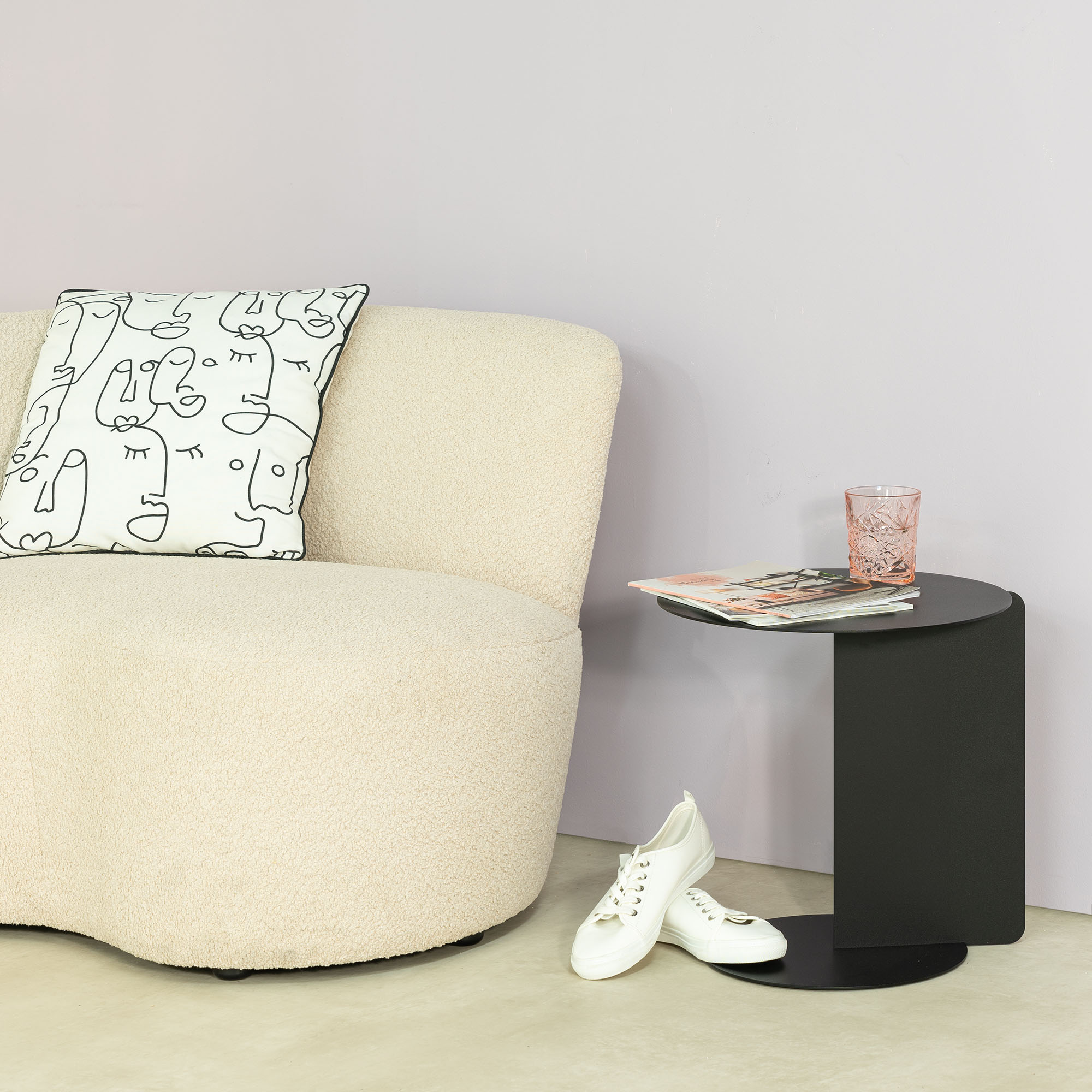 Spinder Design "SALSA" Beistelltisch aus Stahl