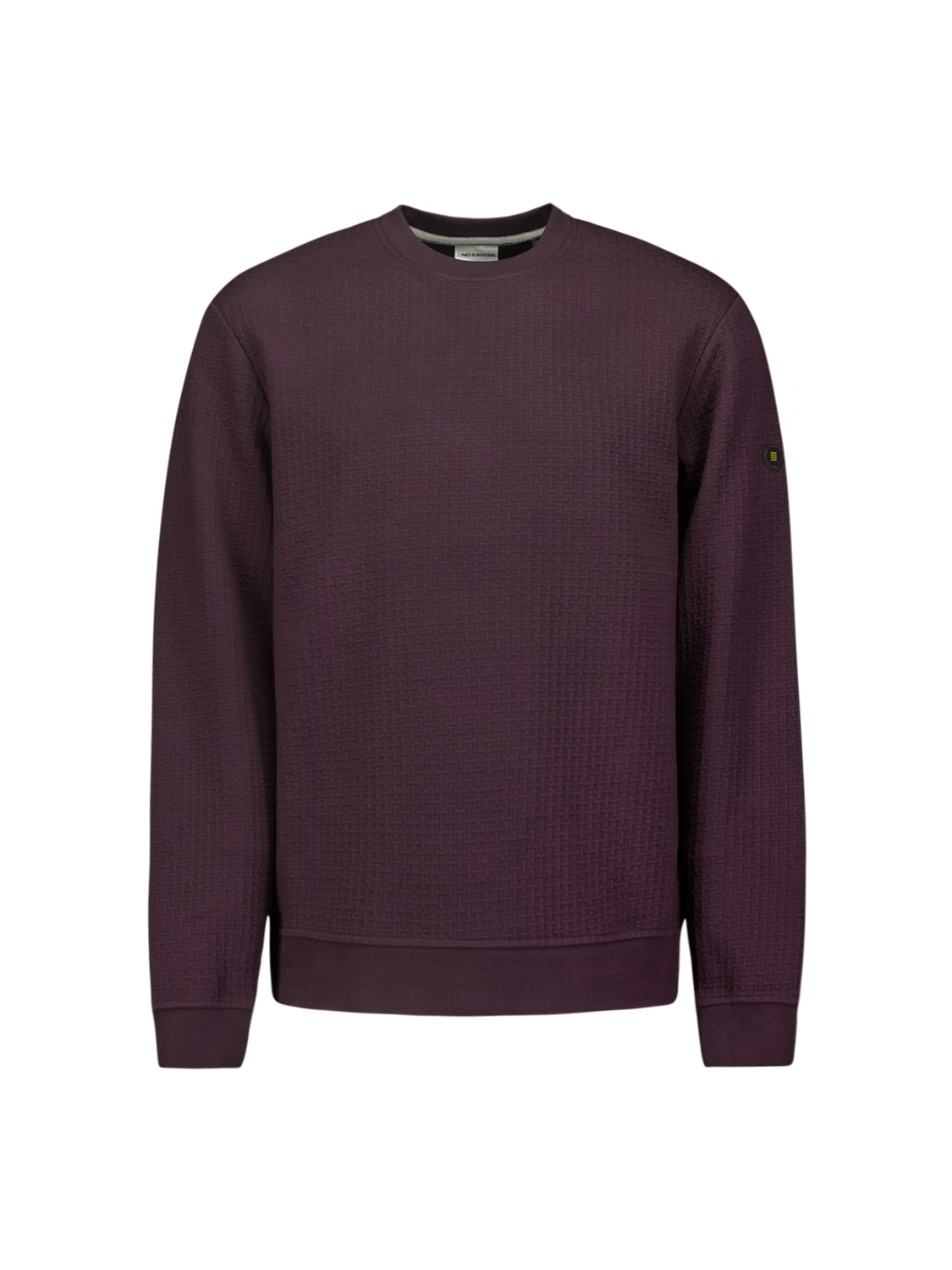 NO EXCESS Sweater »No Excess Jacquard Pullover mit Rundhalsausschnitt«