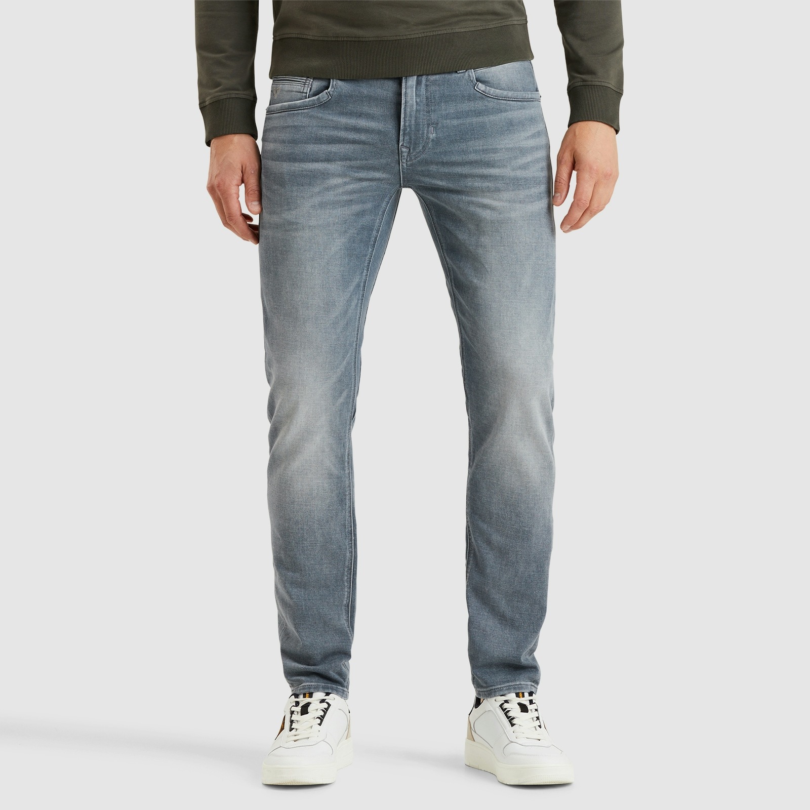 PME Legend Herren Jeans TAILWHEEL - Slim Fit - Grau - Light Grey Mid günstig online kaufen