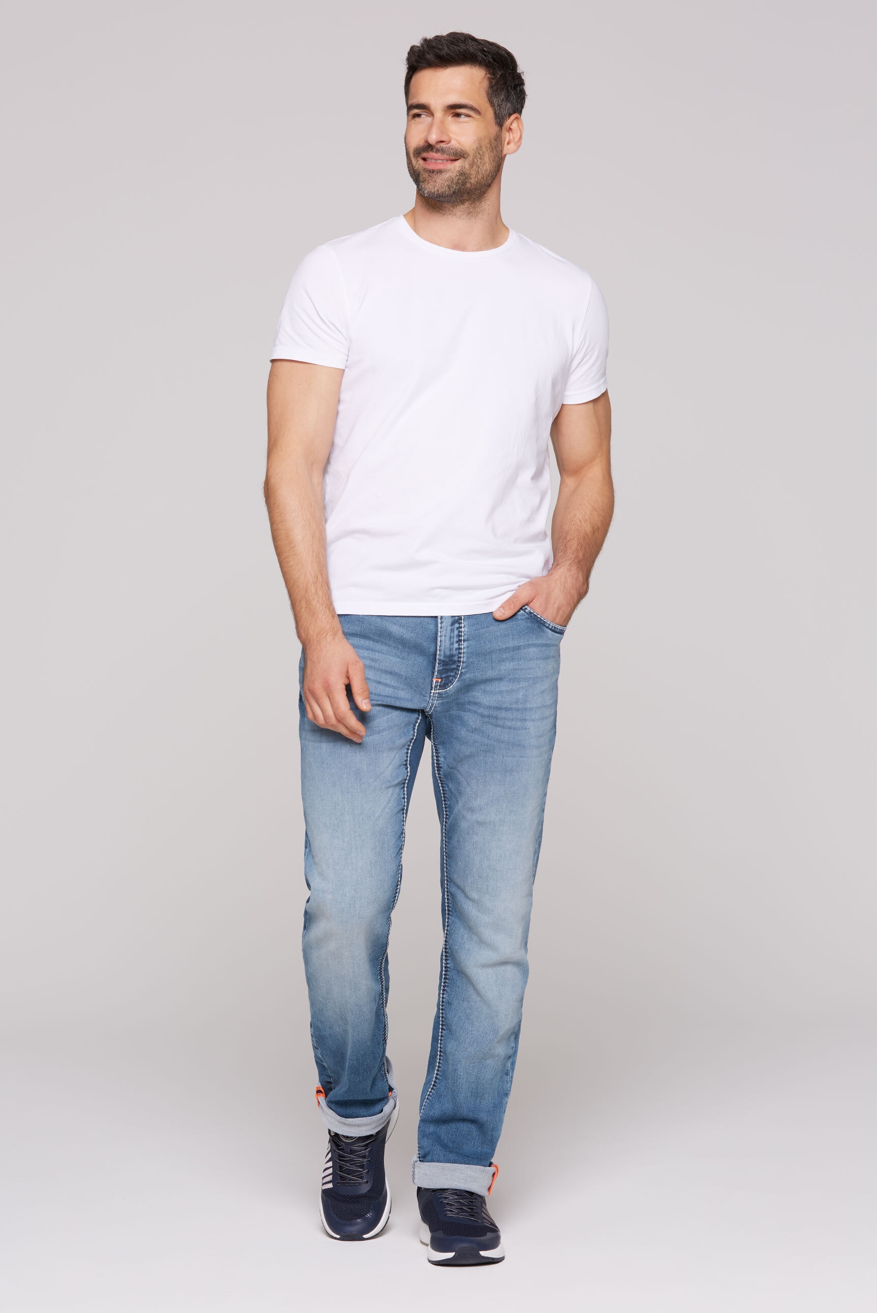 CAMP DAVID Comfort-fit-Jeans, mit zwei Leibhöhen