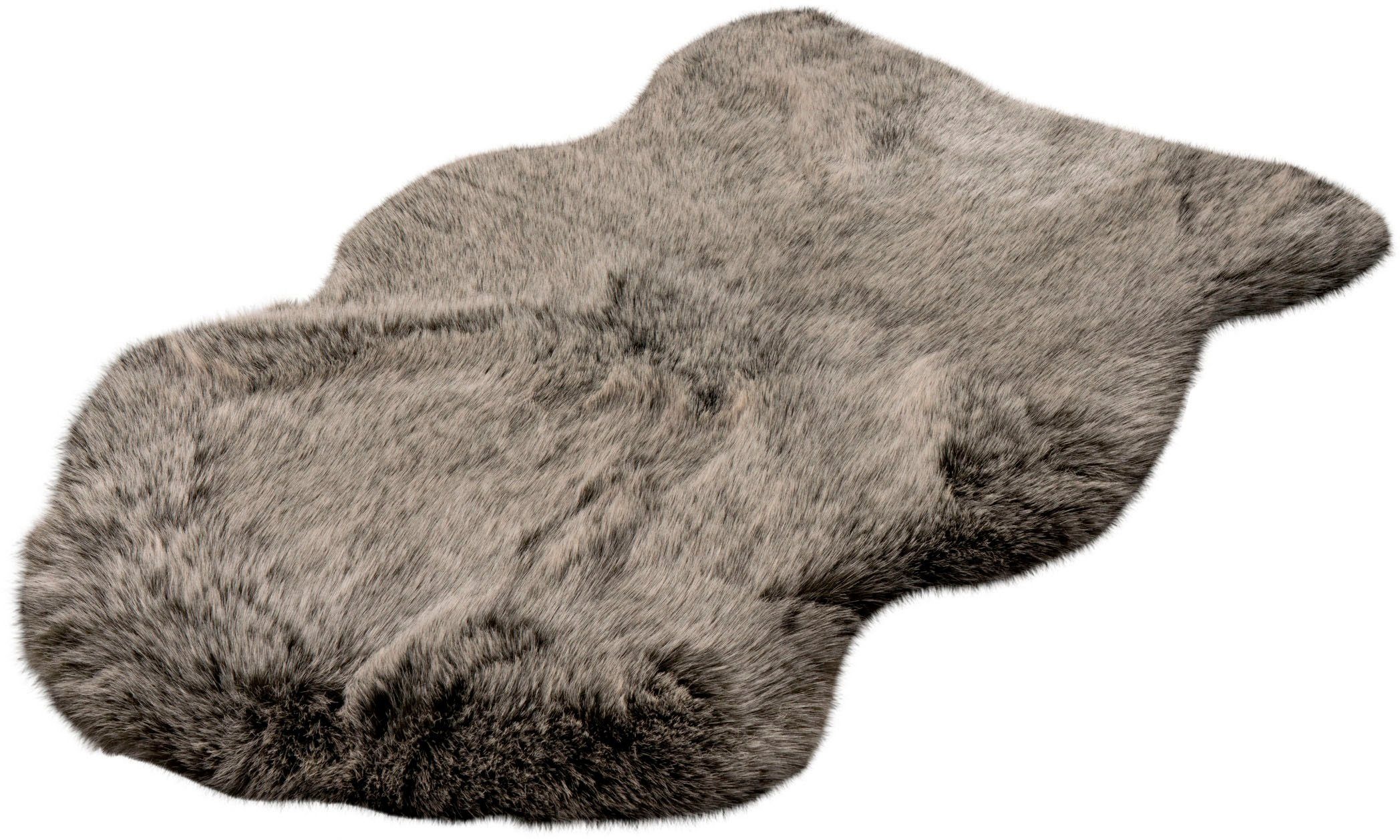 Thumbnail - calo-deluxe Fellteppich "Emica-1000" fellförmig 52 mm Höhe Kunstfell, Wohnzimmer