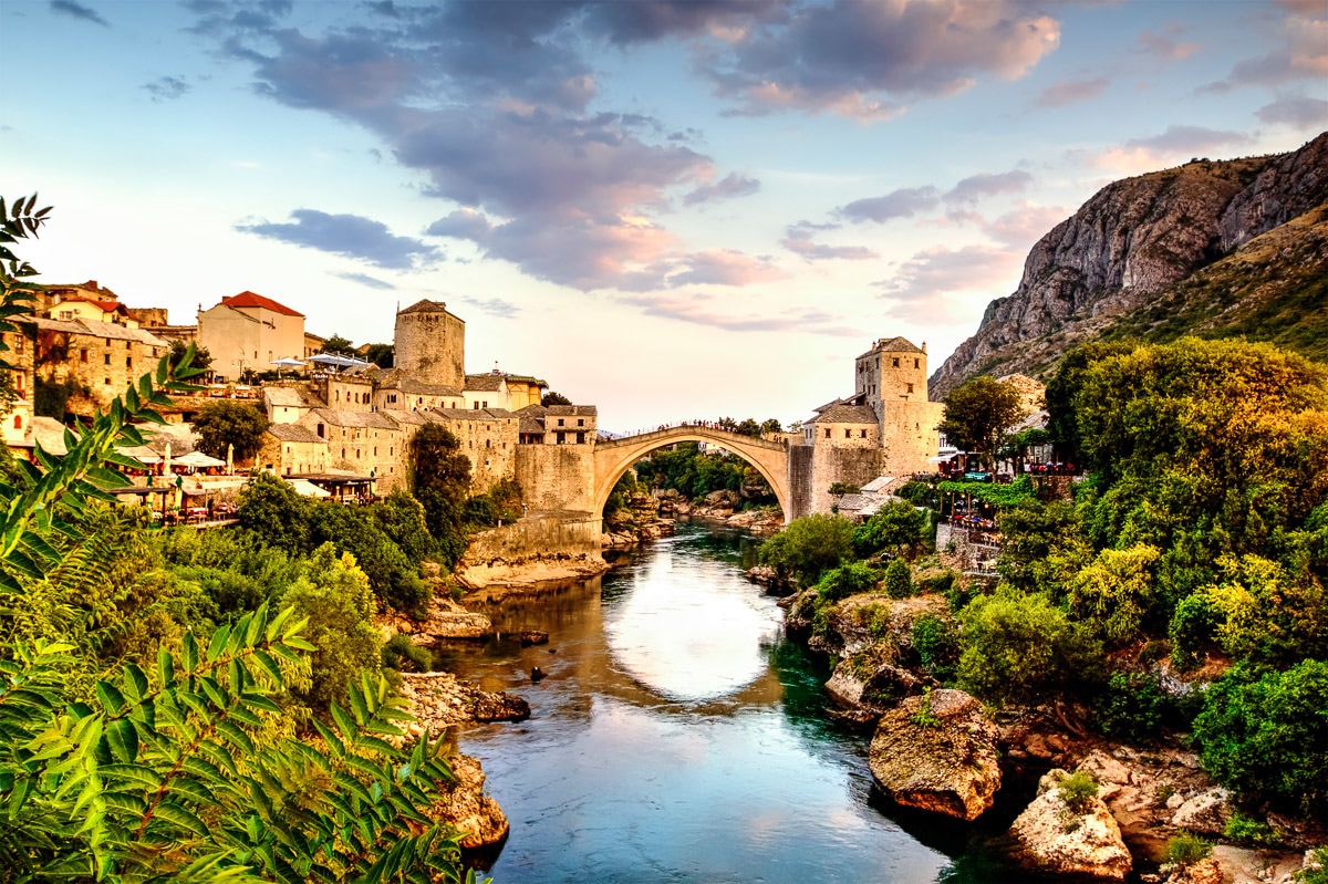 Papermoon Fototapete "Mostar Alte Brücke"