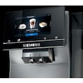 SIEMENS Kaffeevollautomat »EQ.700 Inox silber metallic TP705D47«, internationale Kaffeespezialitäten, intuitives Full-Touch-Display, speichern Sie bis zu 10 individuelle Kaffee-Favoriten, automatische Milchsystem-Reinigung