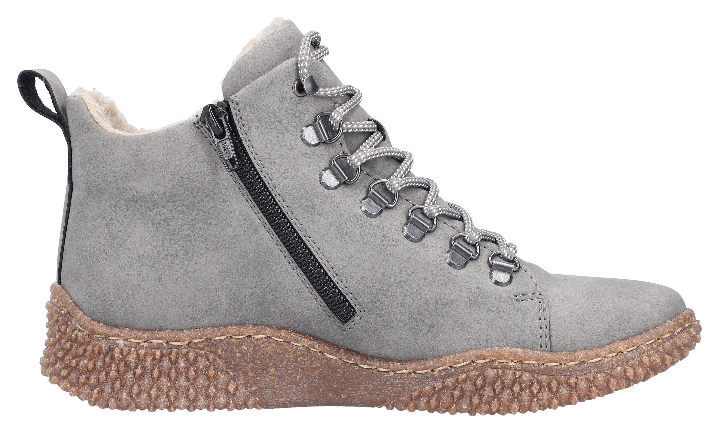 Rieker Winterboots, Schnürboots, Stiefelette, Profilsohle, mit Anziehlasche