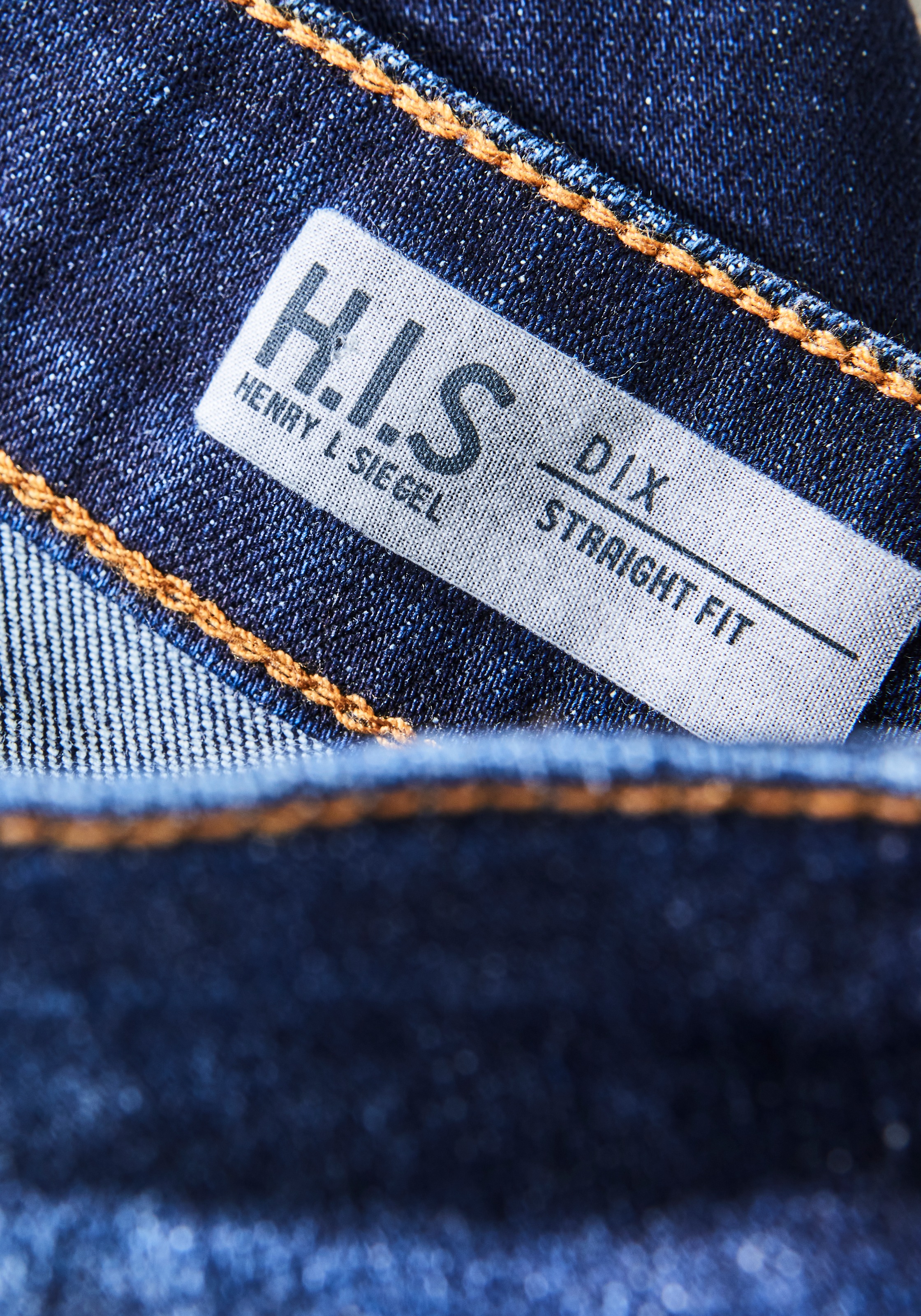 H.I.S Straight-Jeans »DIX«, gerade Beinform, niedrige Leibhöhe, Used-Waschung