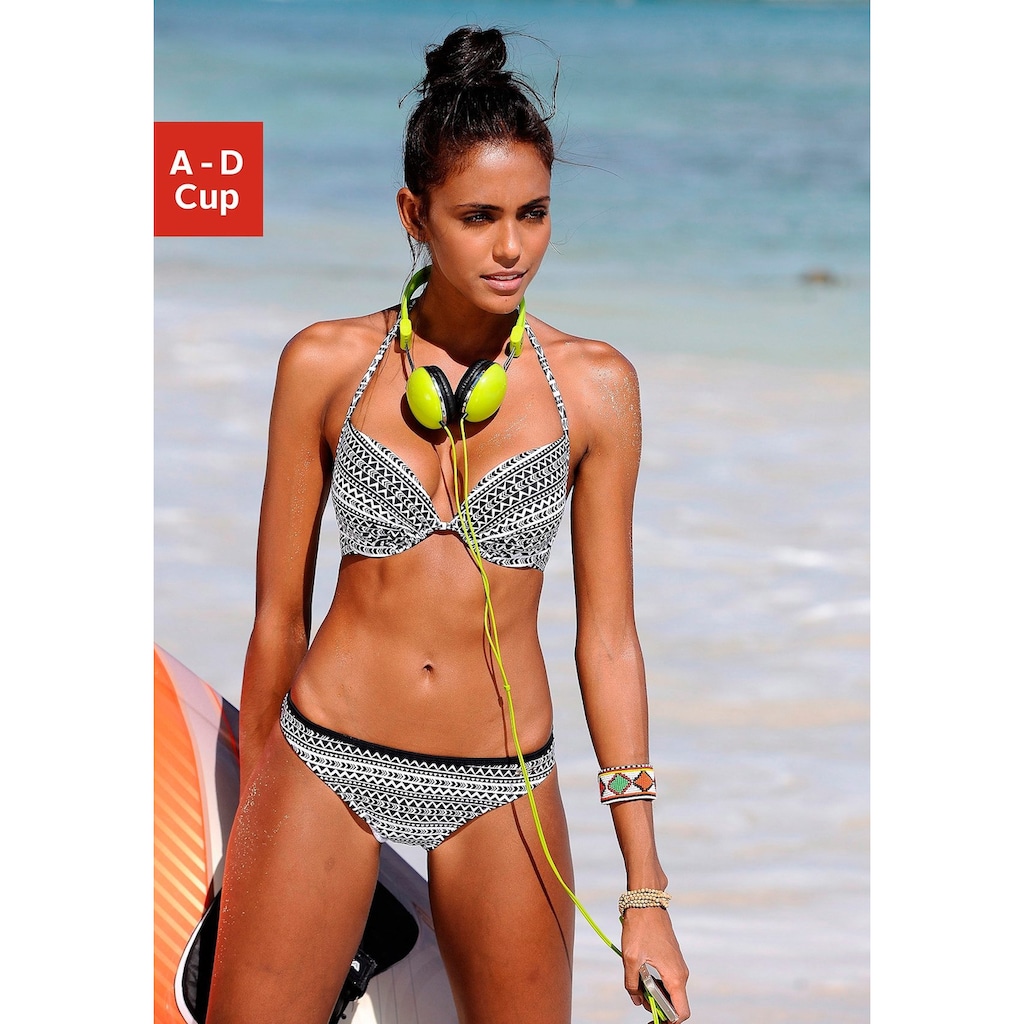 Venice Beach Push-Up-Bikini-Top »Ethno«, mit wattierten Cups