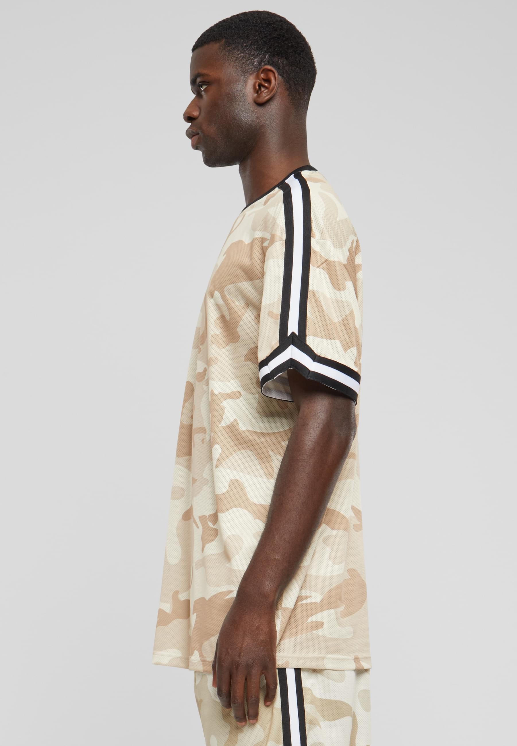 URBAN CLASSICS T-Shirt »Urban Classics Herren Oversized Mesh AOP Tee«, (1 tlg.)