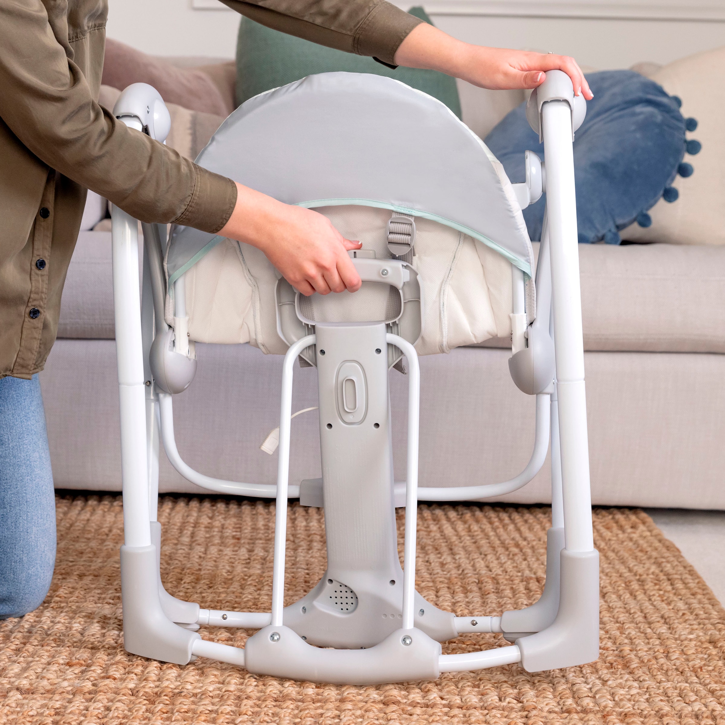 ingenuity Babywippe »Cozy Spot Swing 'n Go Portable Swing«, bis 9 kg, mit Sound-Effekt
