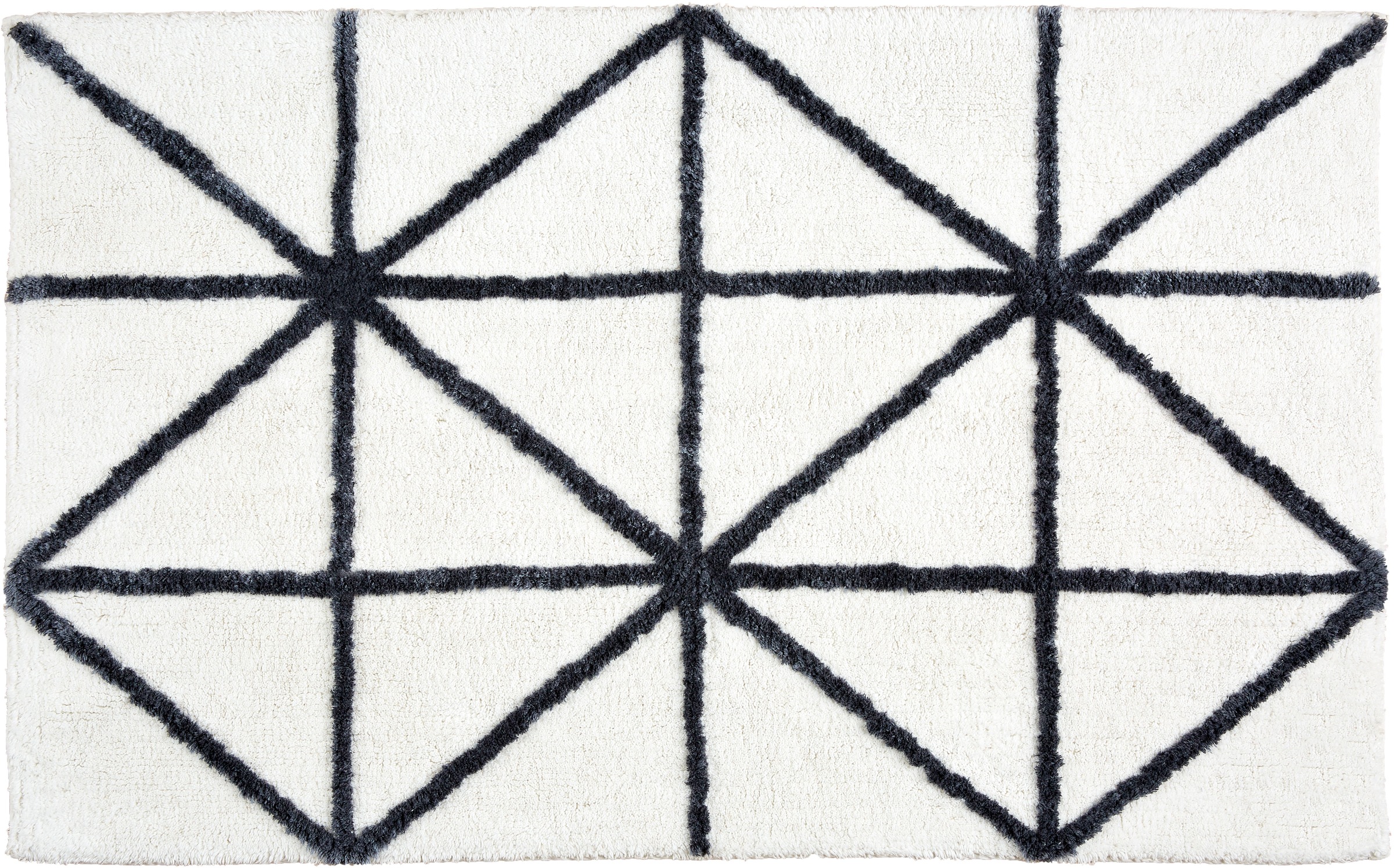Badematte, H:17mm, schwarz, SCHÖNER WOHNEN-KOLLEKTION, Baumwolle, Viskose, Badematten, "Barbados 232", kuschelweicher Badezimmerteppich, waschbar