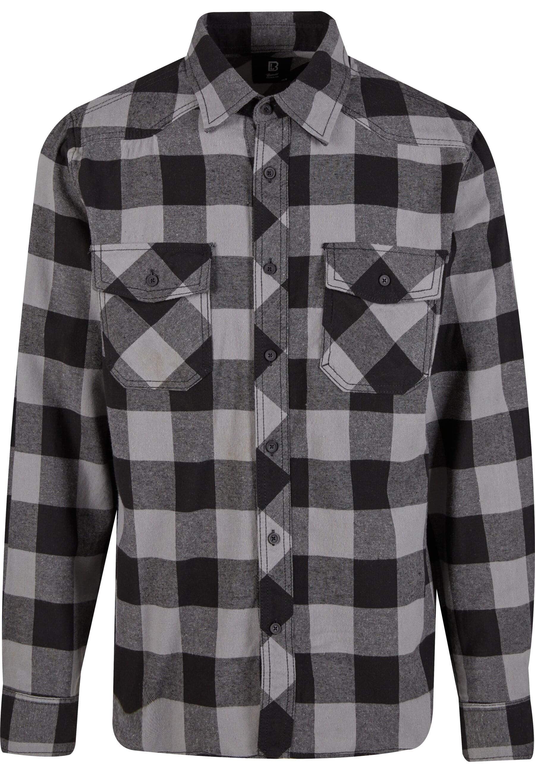 Brandit Langarmhemd "Brandit Herren Checked Shirt" 1 Stk. tlg. günstig online kaufen