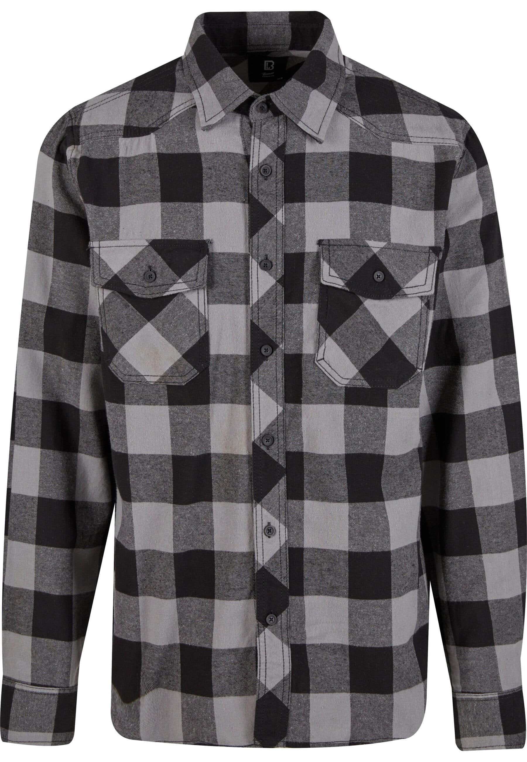 Brandit Langarmhemd "Brandit Herren Checked Shirt", (1 tlg.)